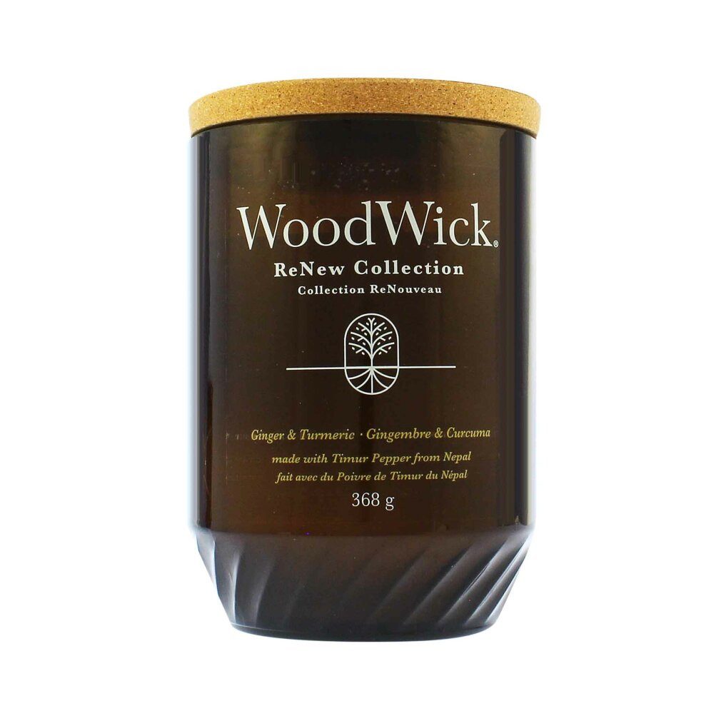Woodwick Duftkerze WW.ReNew sklo velké/Ingwer & Kurkuma