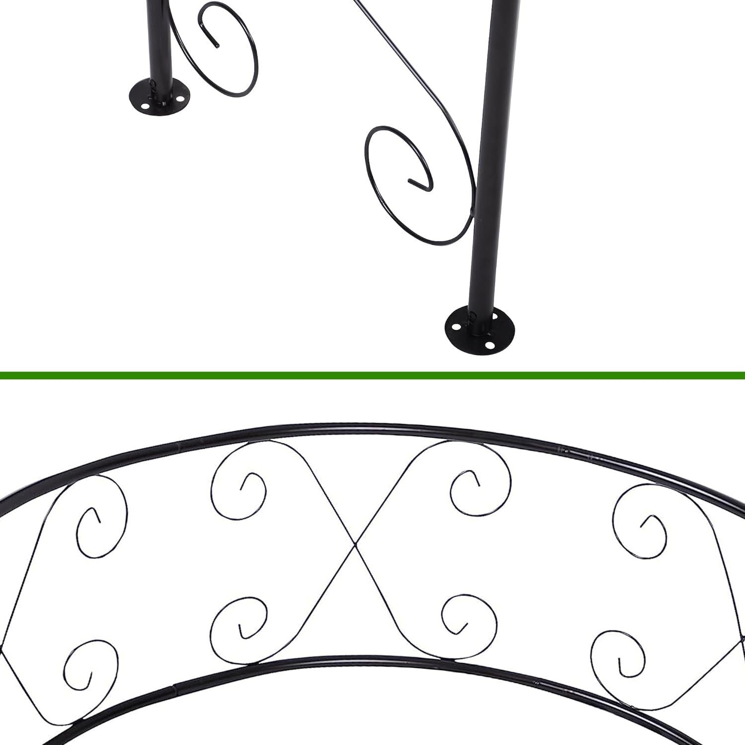 Defactoshop Rosenbogen Rosenbogen Rosensäule Gartenbogen Rankgitter günstig online kaufen