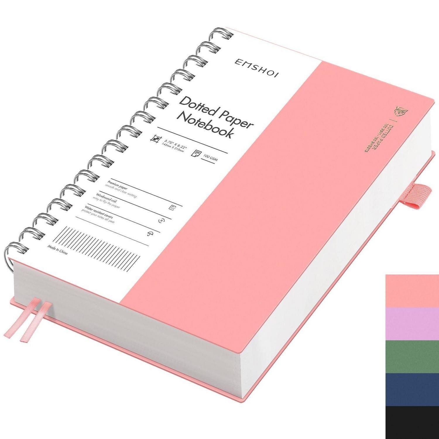 LuxusKollektion Notizbuch Notizbuch A5 Dotted Rosa 14,5x21cm