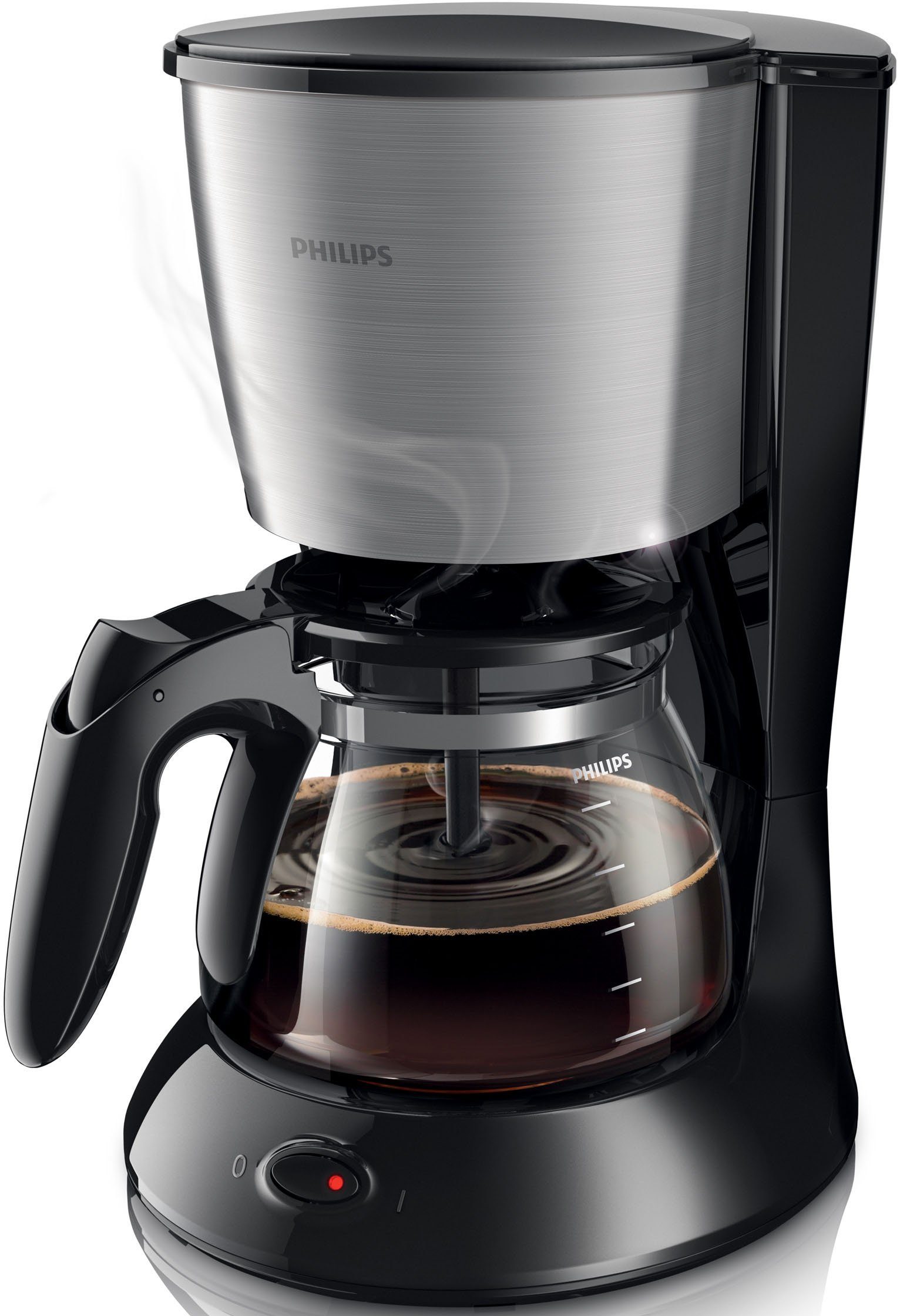 Philips Filterkaffeemaschine HD7462/20 Daily Collection, 1,2l Kaffeekanne, Papierfilter 1x4, Aroma-Twister, Tropfstopp, Abschaltautomatik, Schwarz