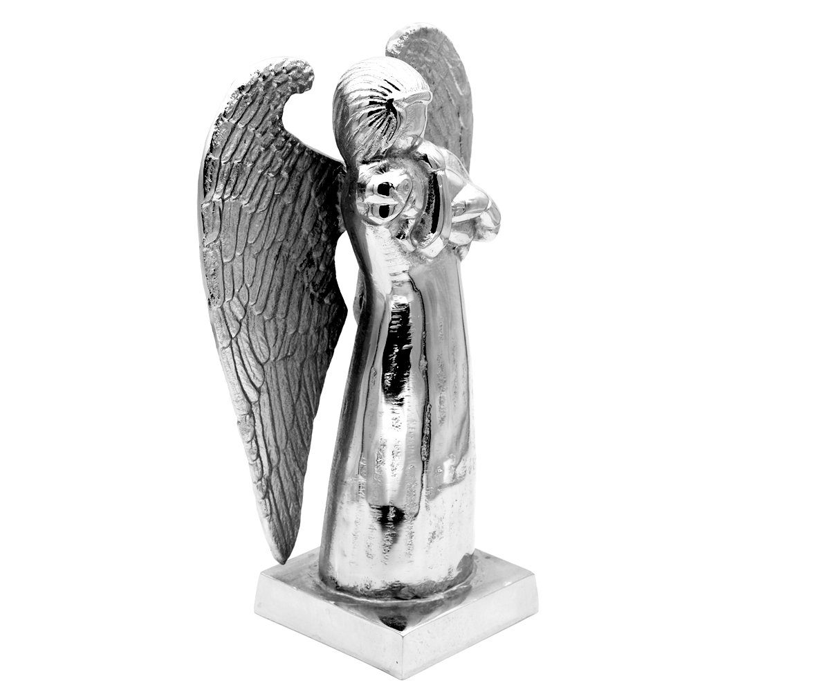 Brillibrum Engelfigur Metall Figur Hunde Engel Schutzengel Dekofigur Engelfigur