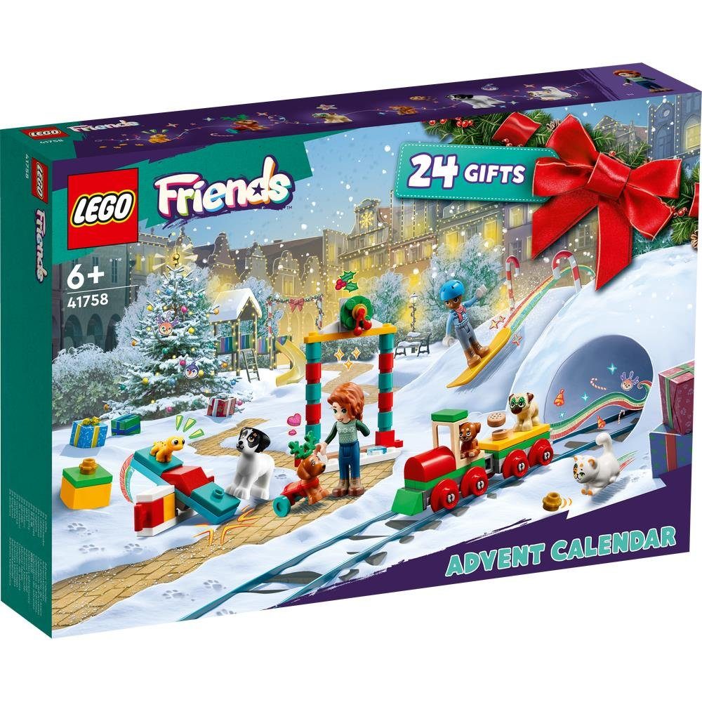 LEGO® Adventskalender Friends 41758 (231-tlg), Tierspielplatz mit Tierfiguren, für Kinder ab 6 Jahren