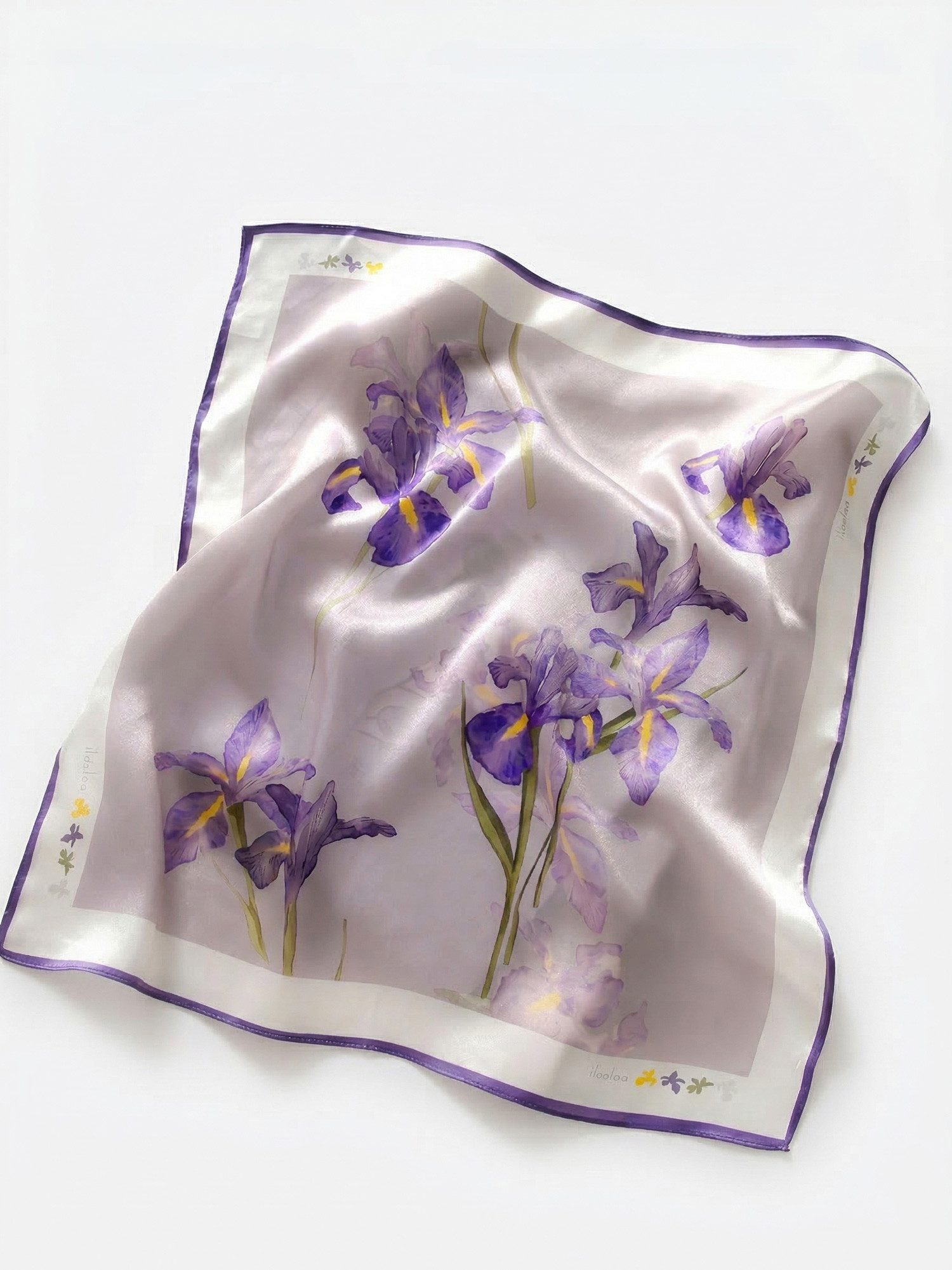 Vivi Idee Seidentuch 100% Maulbeerseide Halstuch Damen, Quadratisches 53x53 günstig online kaufen