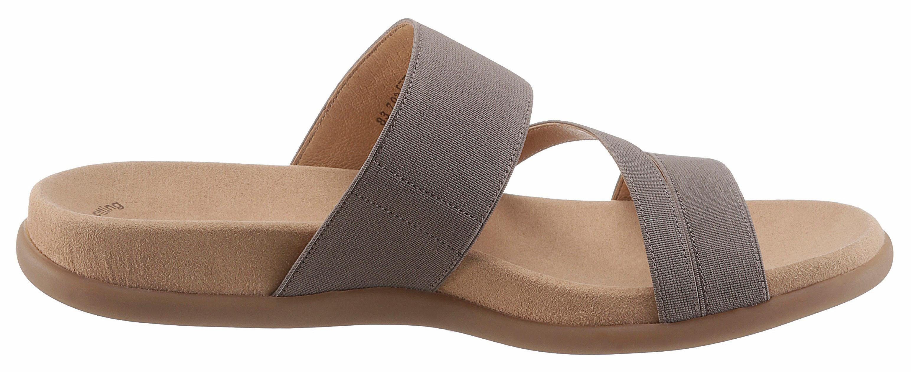 Gabor Pantolette Keilabsatz, Sommerschuh, Schlappen mit atmungsaktivem Lederfutter