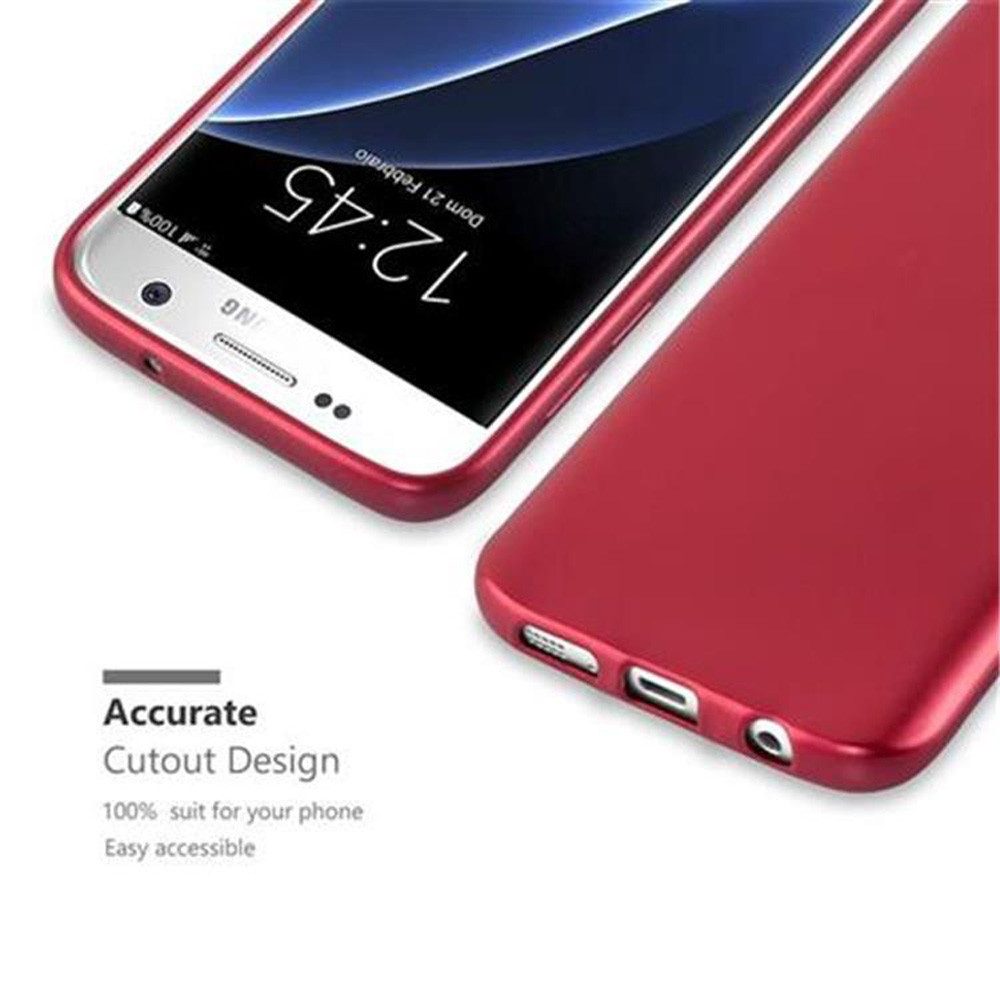 Cadorabo Handyhülle für Samsung Galaxy S7 Hülle Samsung Galaxy S7, Flexible TPU Silikon Handy Schutzhülle - Hülle - ultra slim