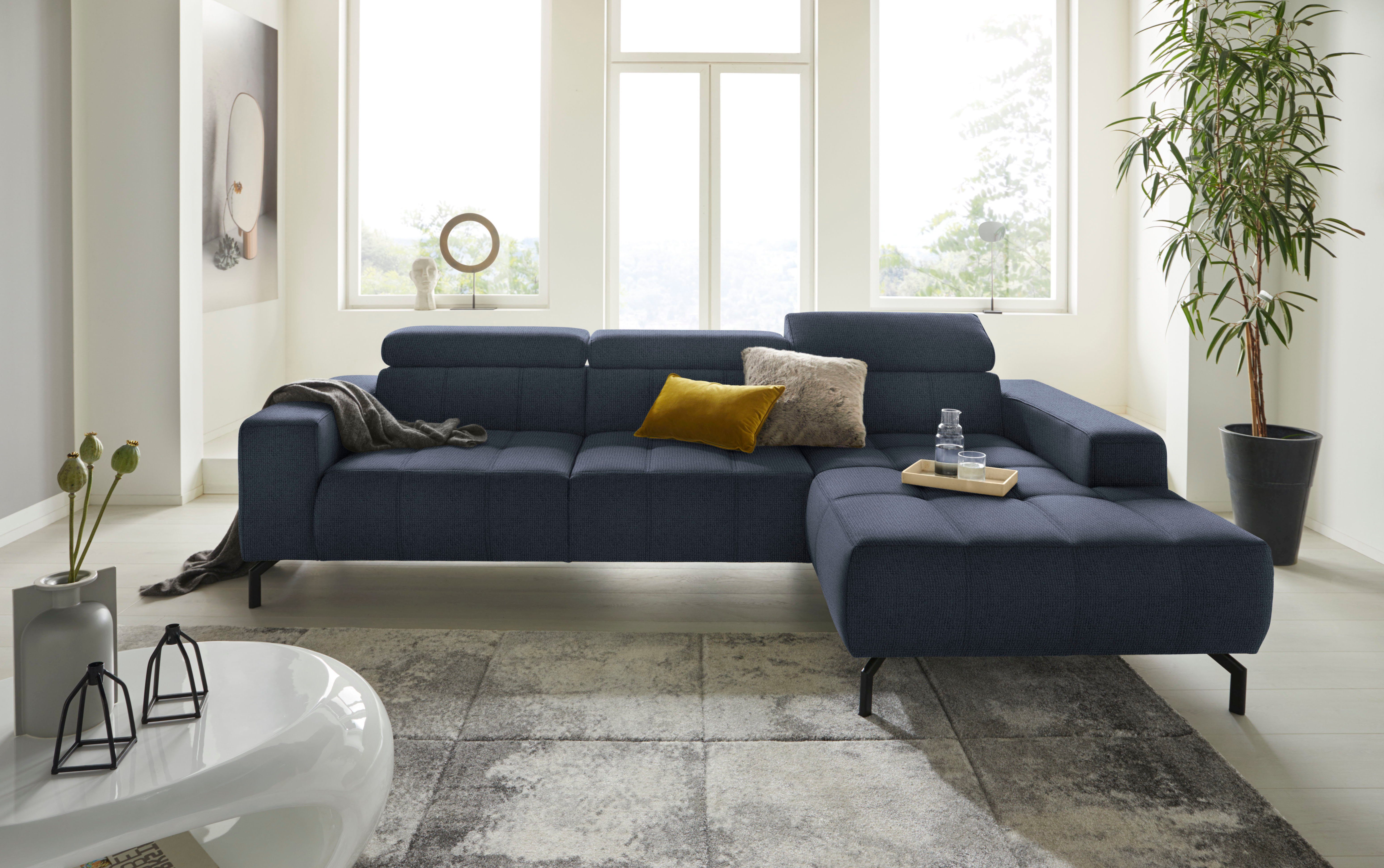 DOMO collection Ecksofa Cunelli tolle Sitznähte günstig online kaufen