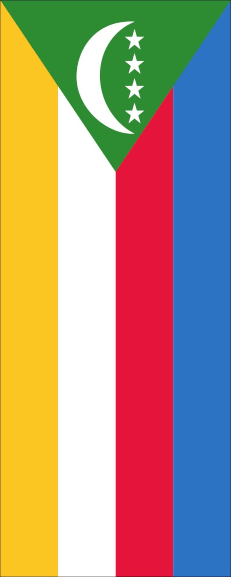 Hochformat 110 g/m² Flagge Komoren flaggenmeer Flagge