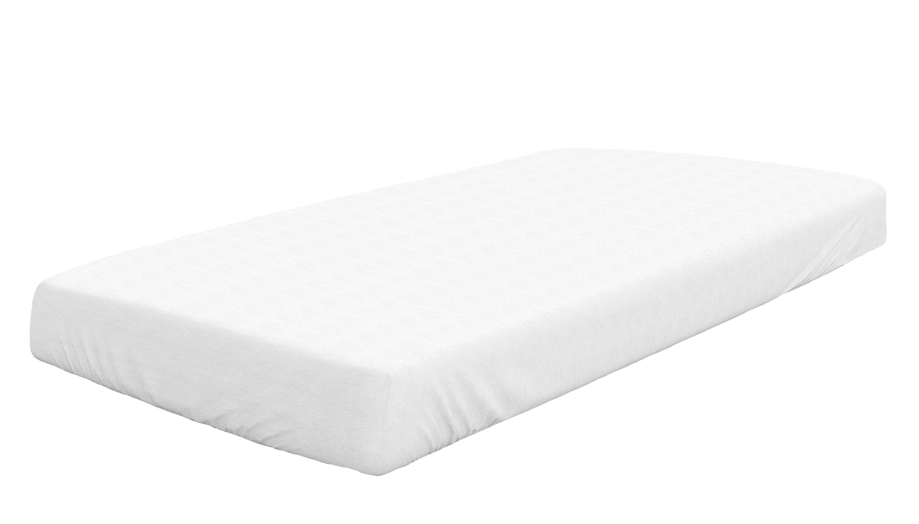 Dormisette Babybettbezug DORMISETTE Spannbetttuch Biber BL 180x200 cm weiß Spannbettlaken