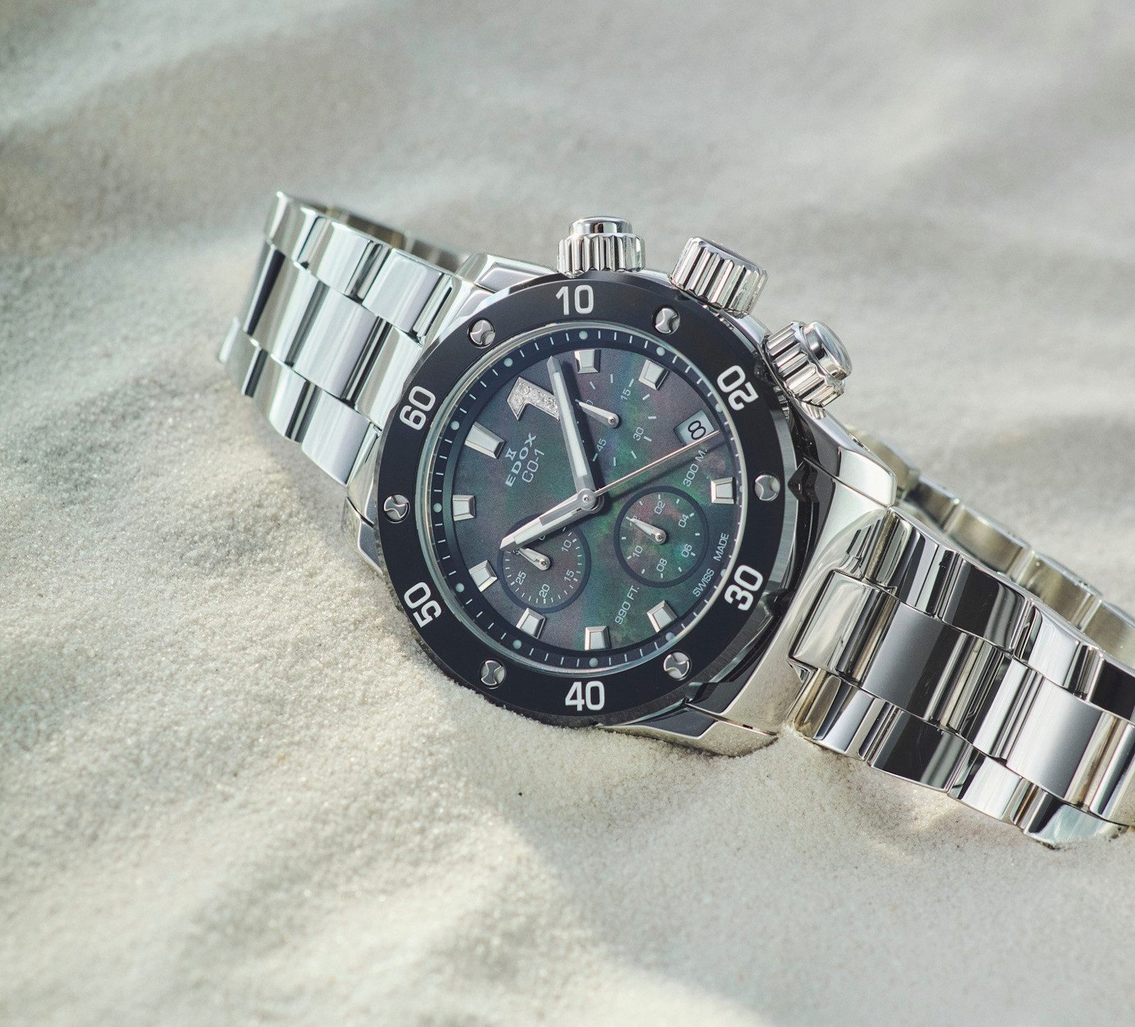 Edox Schweizer Uhr CO-1 Chronolady