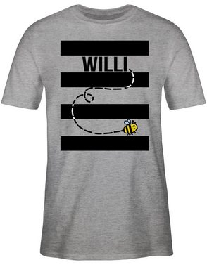 Shirtracer T-Shirt Bienen Kostüm Willi Karneval Outfit