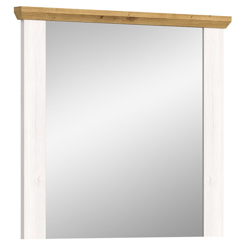 Lomadox Garderobenspiegel VISOKO-158, 95 cm breit, Lärche & Eiche, Landhaus-Stil