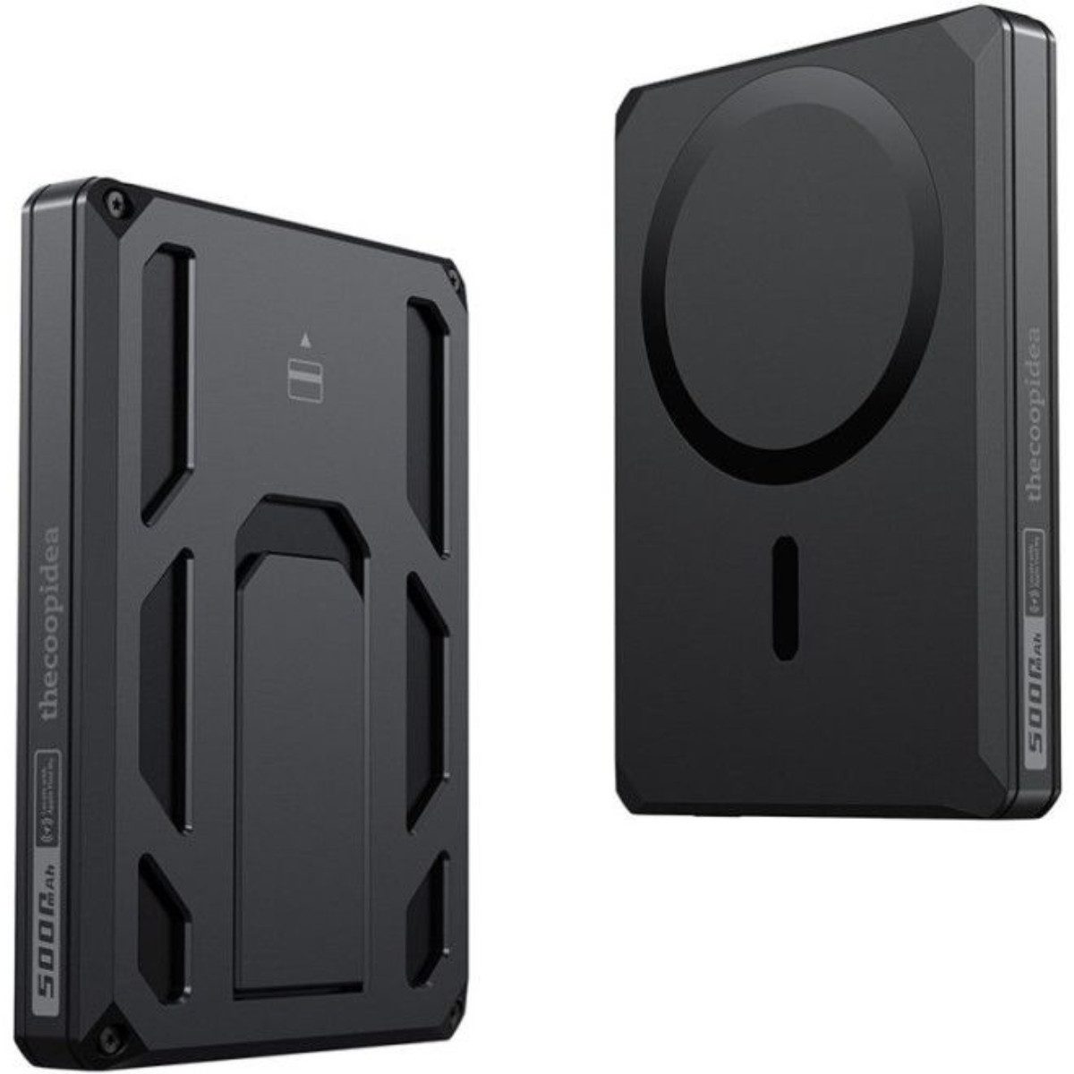 VEGER W0582 Powerbank 5000 mAh (5, 9 V), Wallet Tracker mit Schnelllade-Powerbank im Slim-Design
