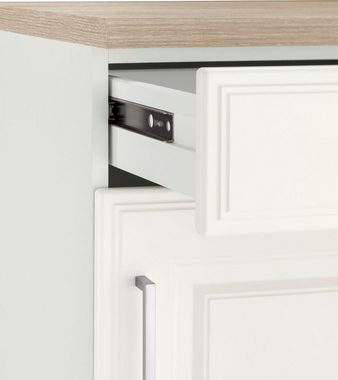 HELD MÖBEL Küchenzeile Stockholm, Breite 210 cm, mit hochwertigen MDF Fronten im Landhaus-Stil