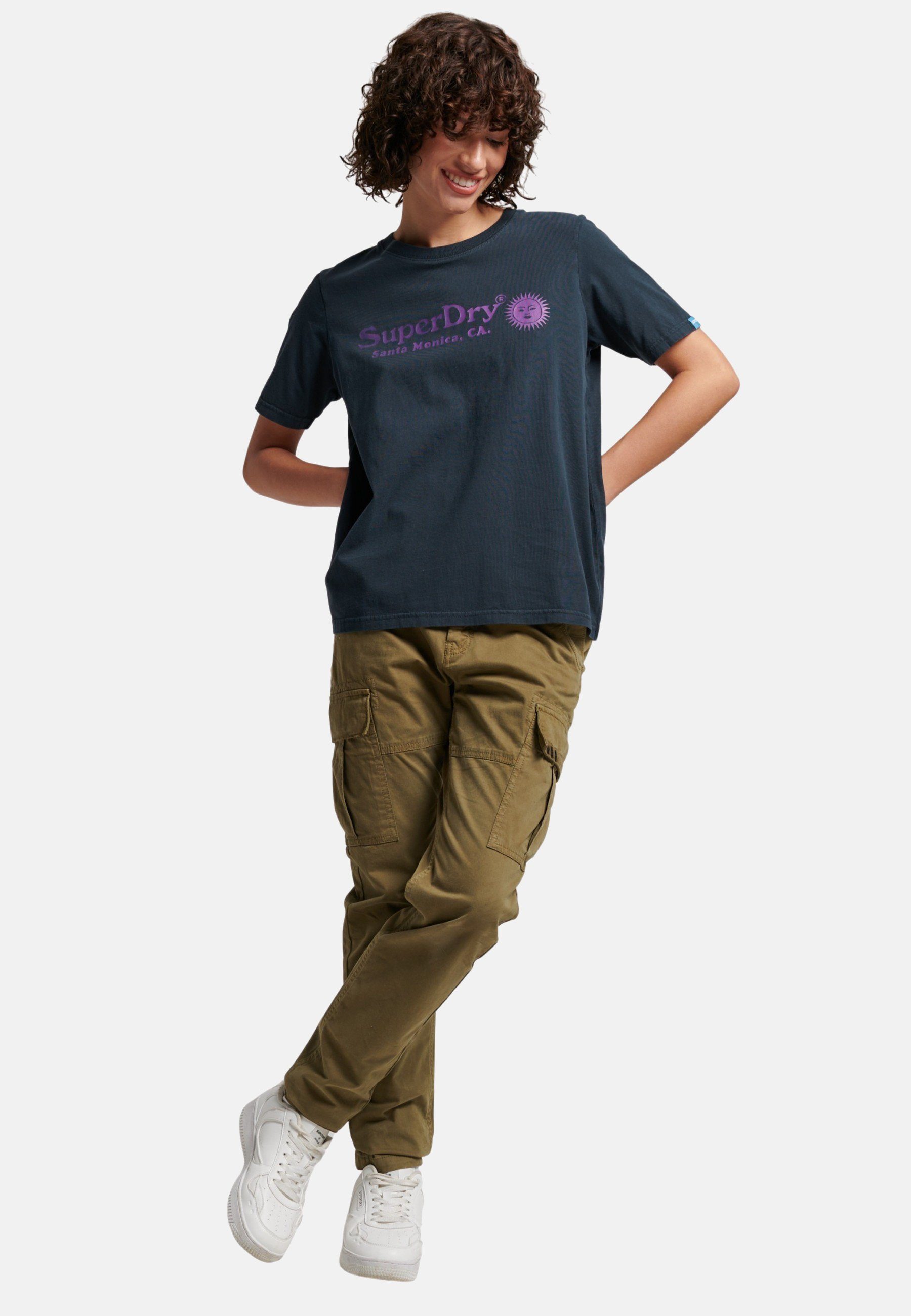 Superdry T-Shirt T-Shirt Vintage Kurzarmshirt mit Schriftzug | T-Shirts