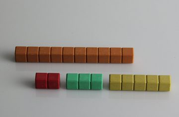 Wissner® aktiv lernen Lernspielzeug Rechenstäbchen in 10 Farben (30 Stück), Rechenstäbe RE-Wood® (30-St), RE-Wood®