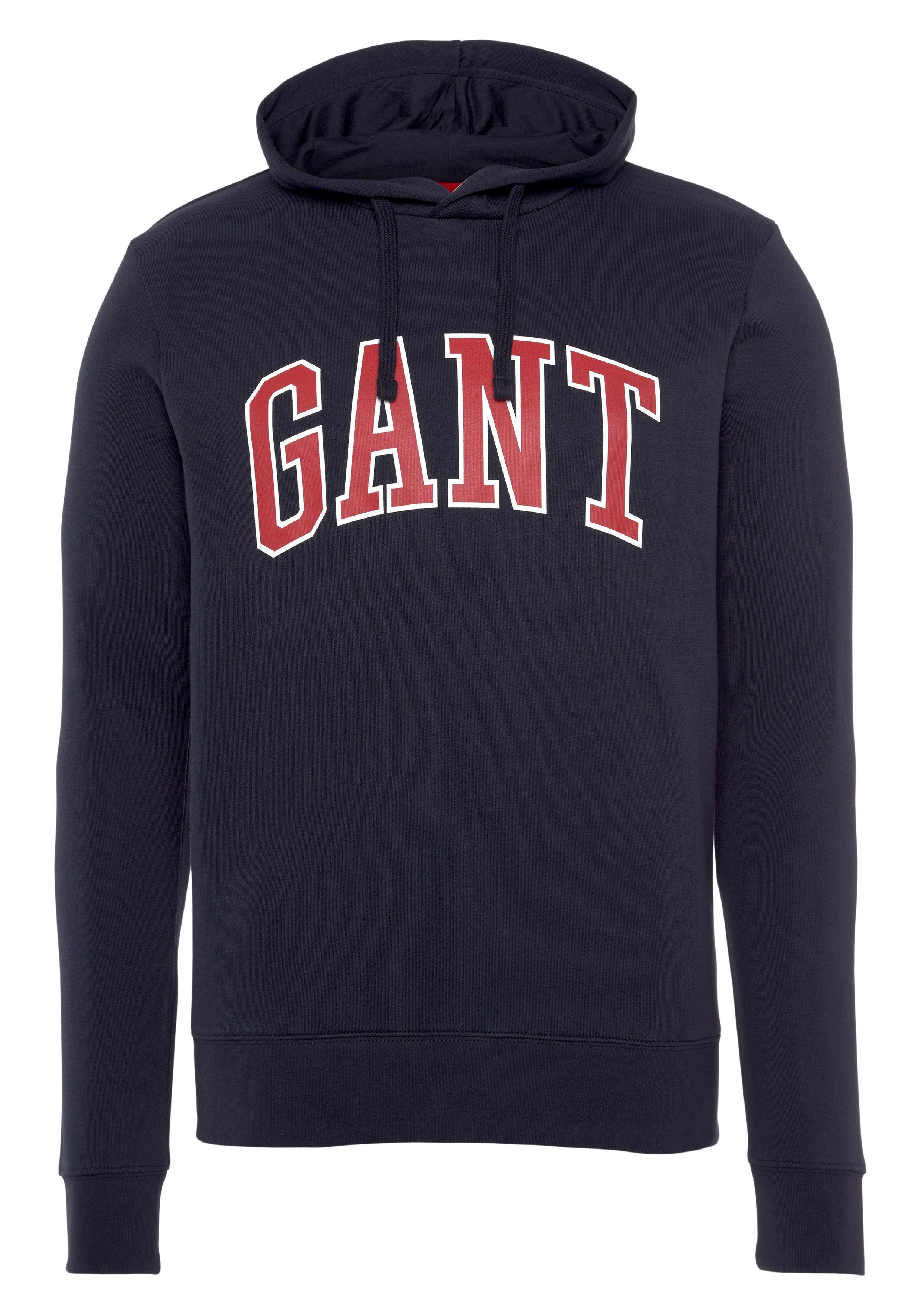 mit Gant even.blue Kapuzensweatshirt Logodruck