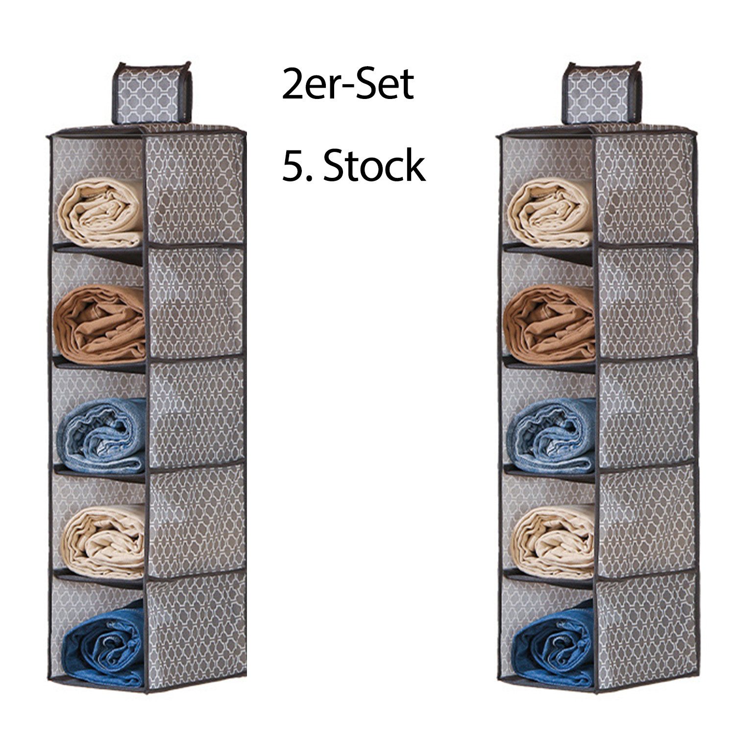 LAPAPRO Aufbewahrungsbox 5-lagiges Hängeregal für den Schrank,tragbarer hän günstig online kaufen