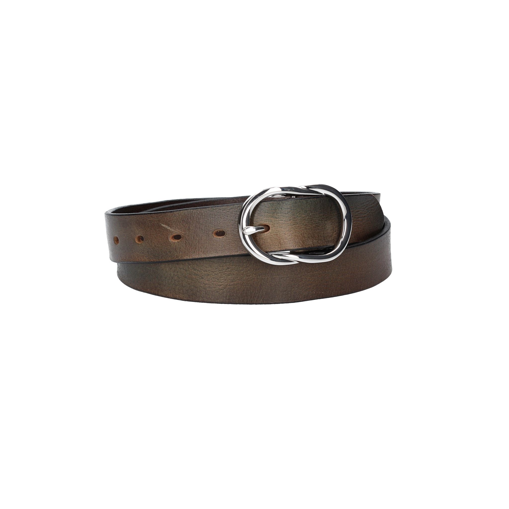 Leder Bazlen Ledergürtel 30mm in Grau mit Schmuckschließe (LB1173B30G-750, 1-St) sehr weiches Vollrindleder – Bild 5 von 5