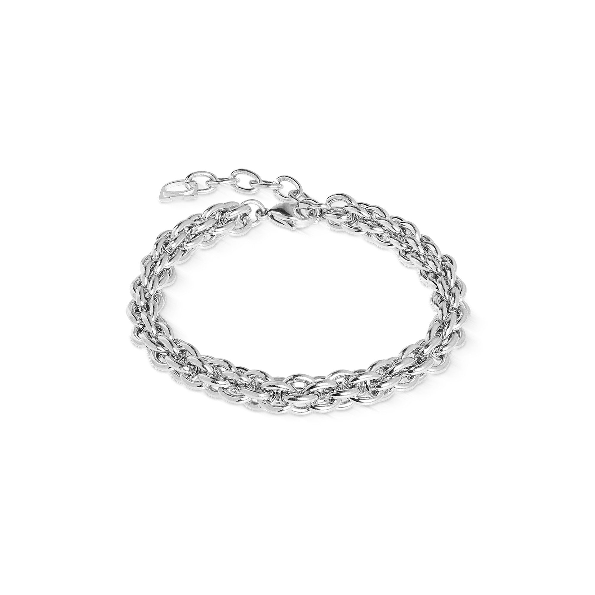 COEUR DE LION Armband Schmuck Edelstahl Mesh Chain Classic Würfelkette