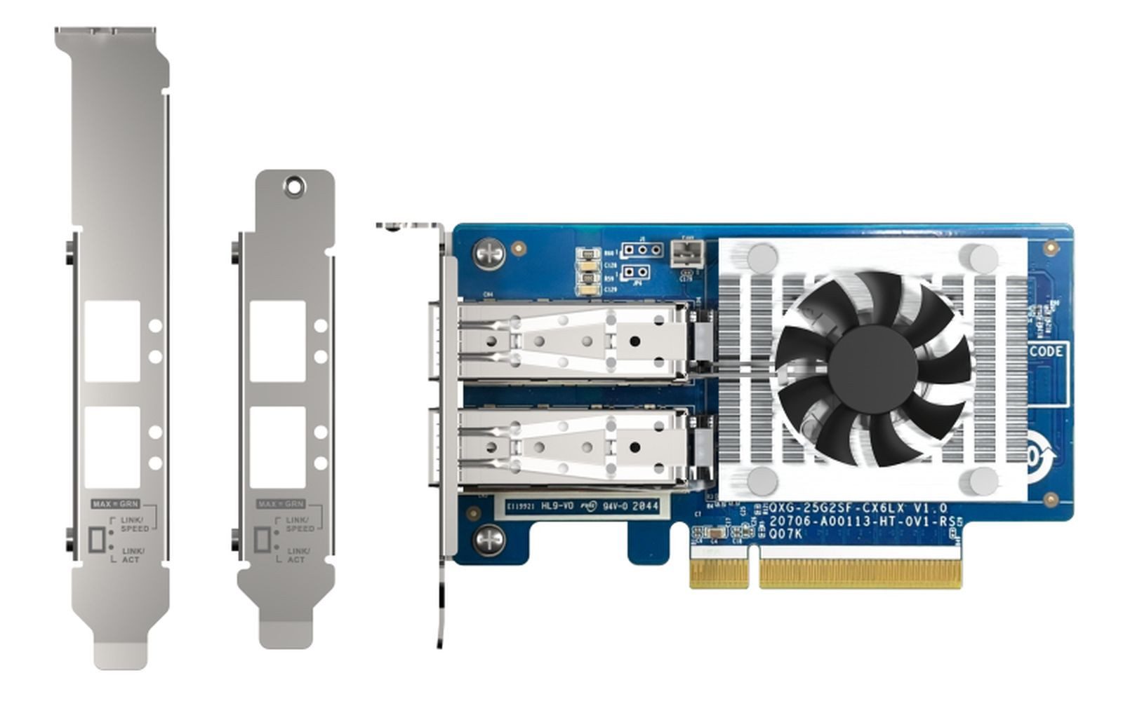 QNAP QXG-25G2SF-CX6 - Netzwerkadapter - PCIe 4.0 x8 Low-Profile - 25 Gigabi Netzwerk-Adapter
