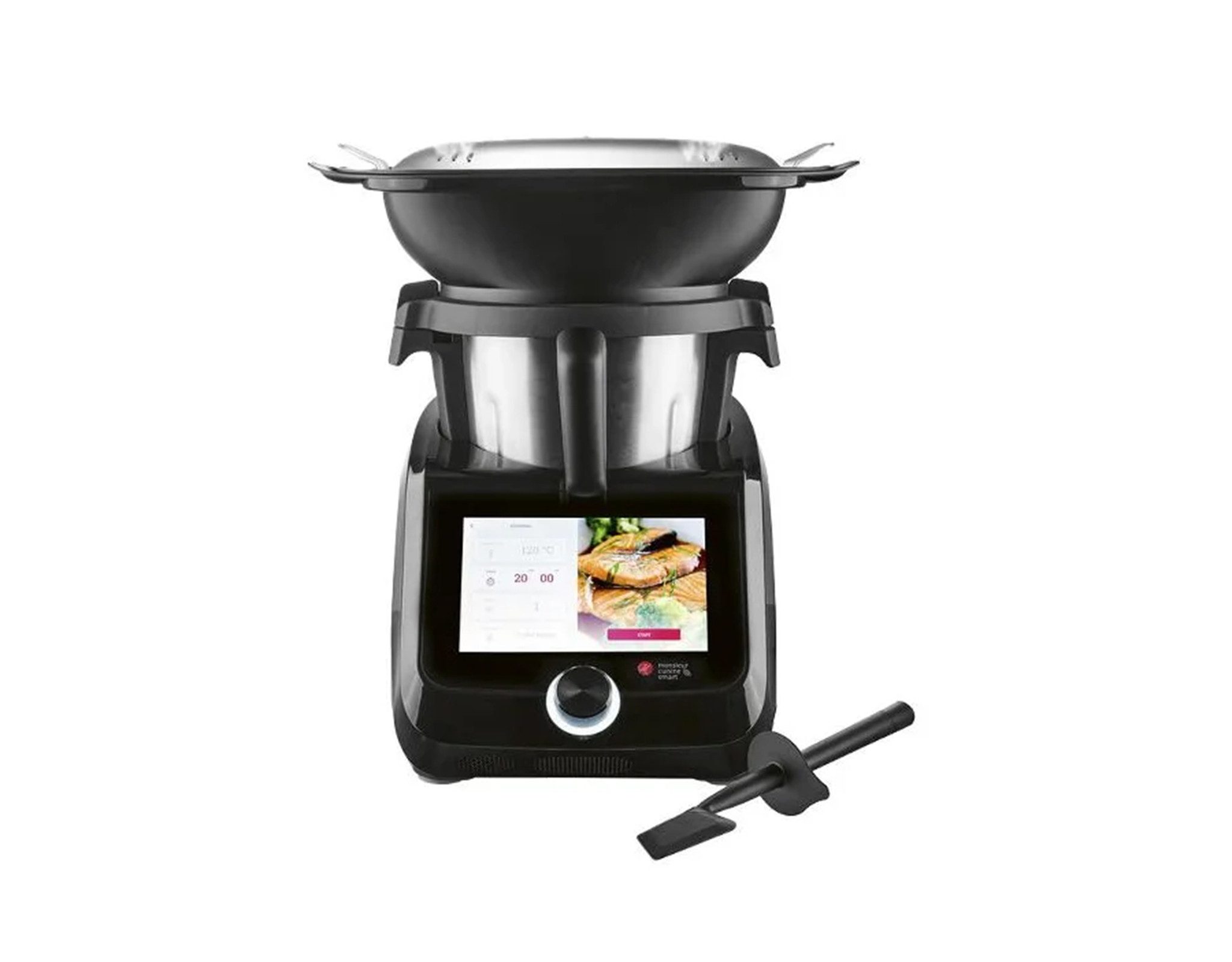 SilverCrest Küchenmaschine mit Kochfunktion SKMS 1200 C1, 1199 W, 4.5 l Schüssel, Smart Black