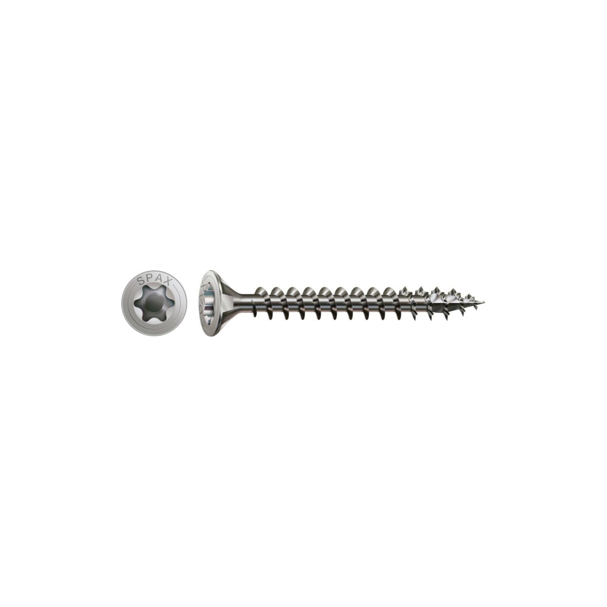 SPAX Holzbauschraube Spax Edelstahl 3,5 x 16 mm Senkkopf T-STAR plus Vollgewinde 4CUT Edels