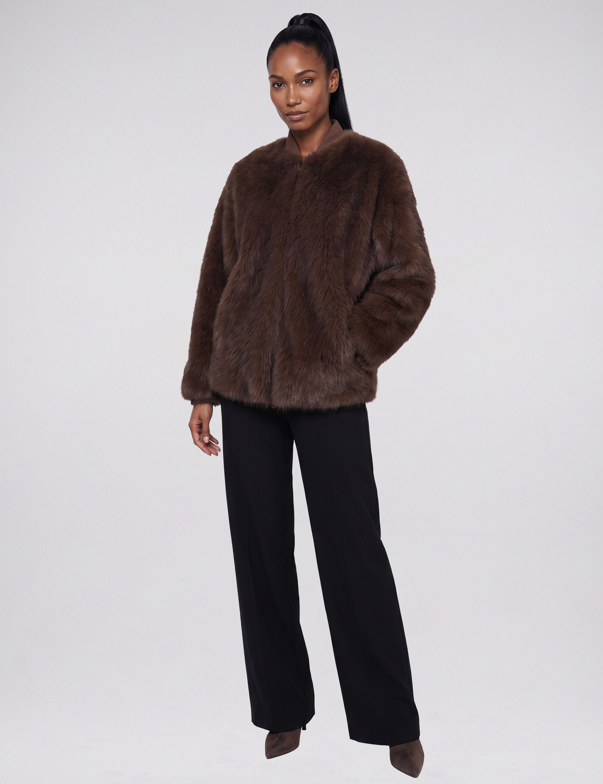 Blonde No.8 Winterjacke BRIANA aus hochwertigem Kunstfell