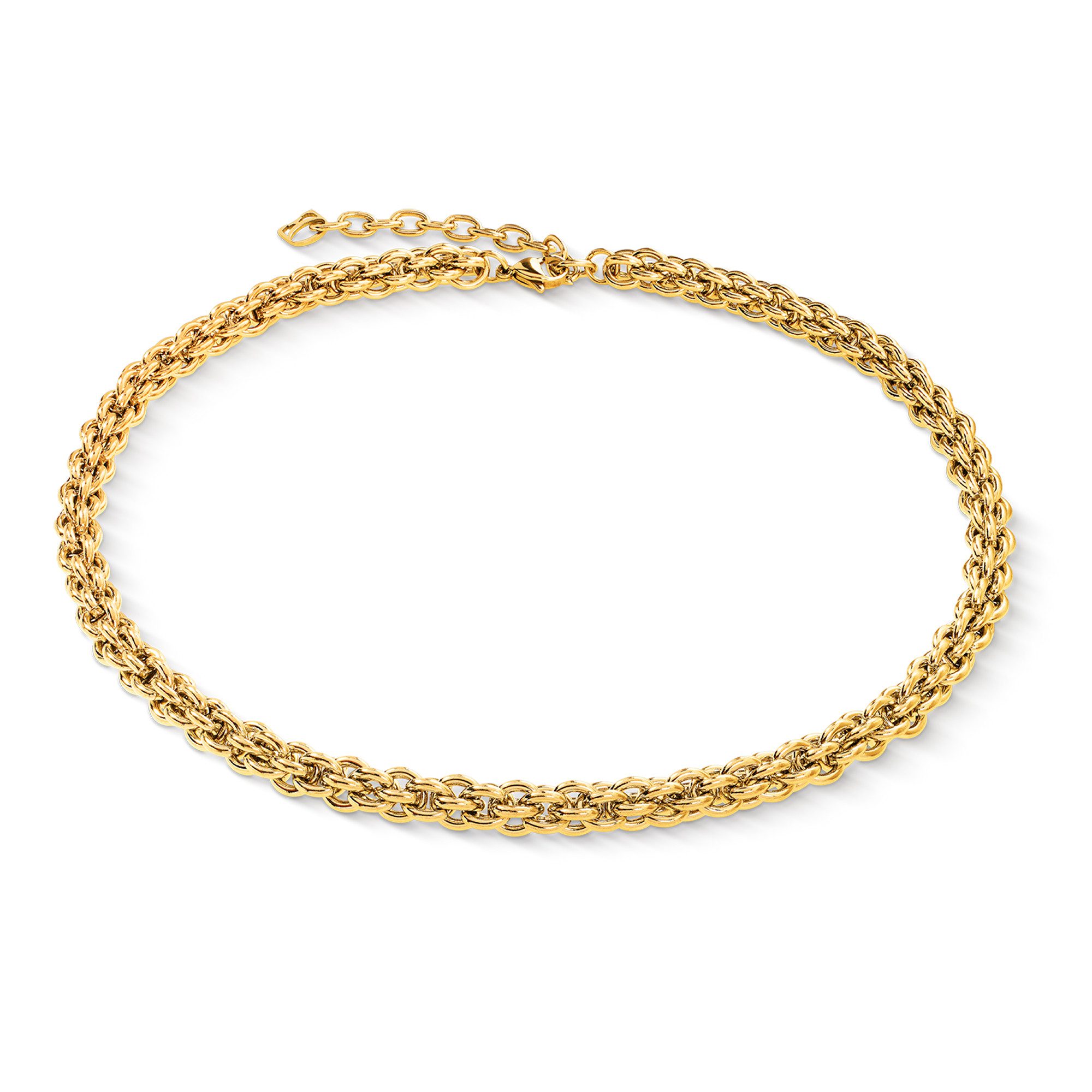 COEUR DE LION Collier Schmuck Edelstahl Halskette Mesh Chain Classic Würfelkette