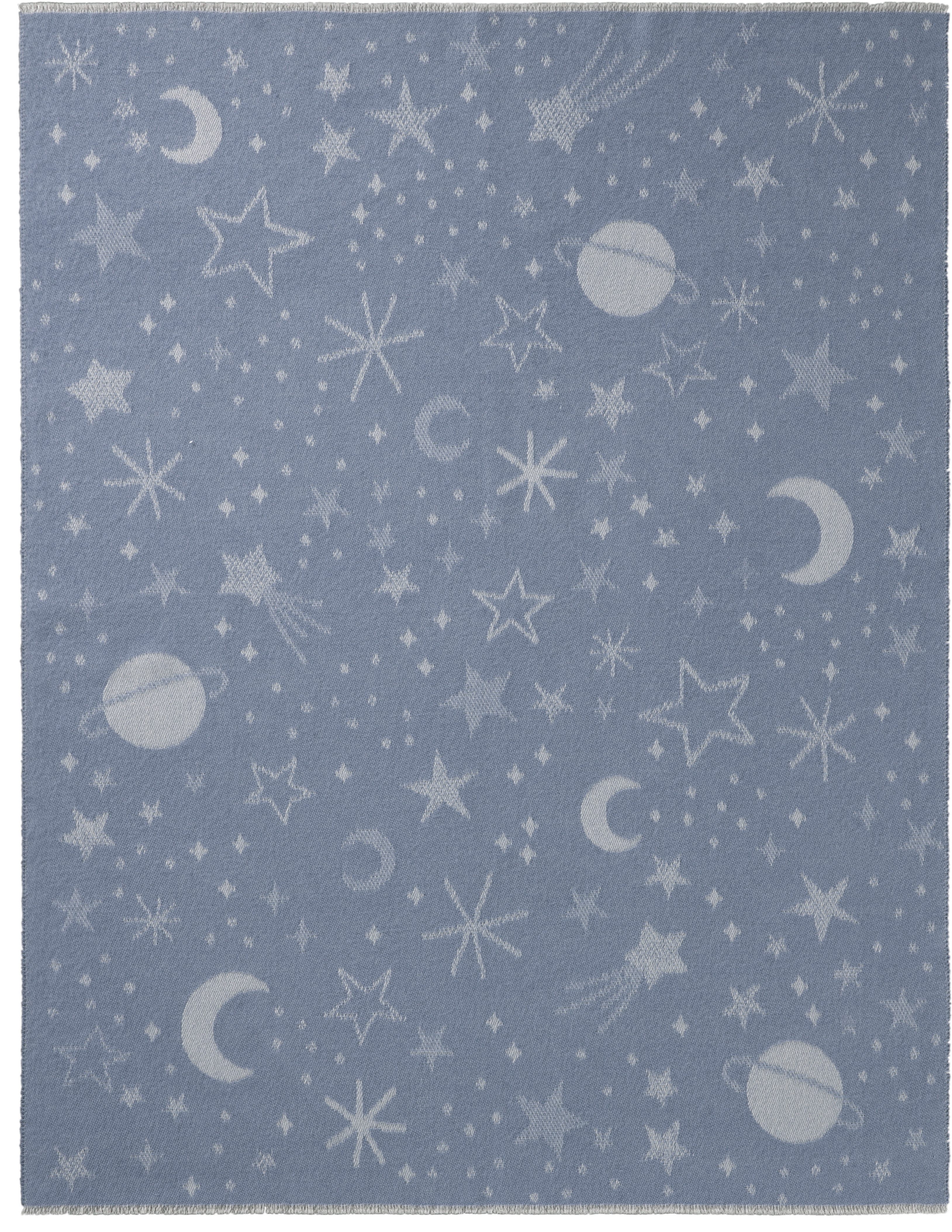 Babydecke Babydecke Universe, Biederlack, 75 x 100, mit kurzen Fransen