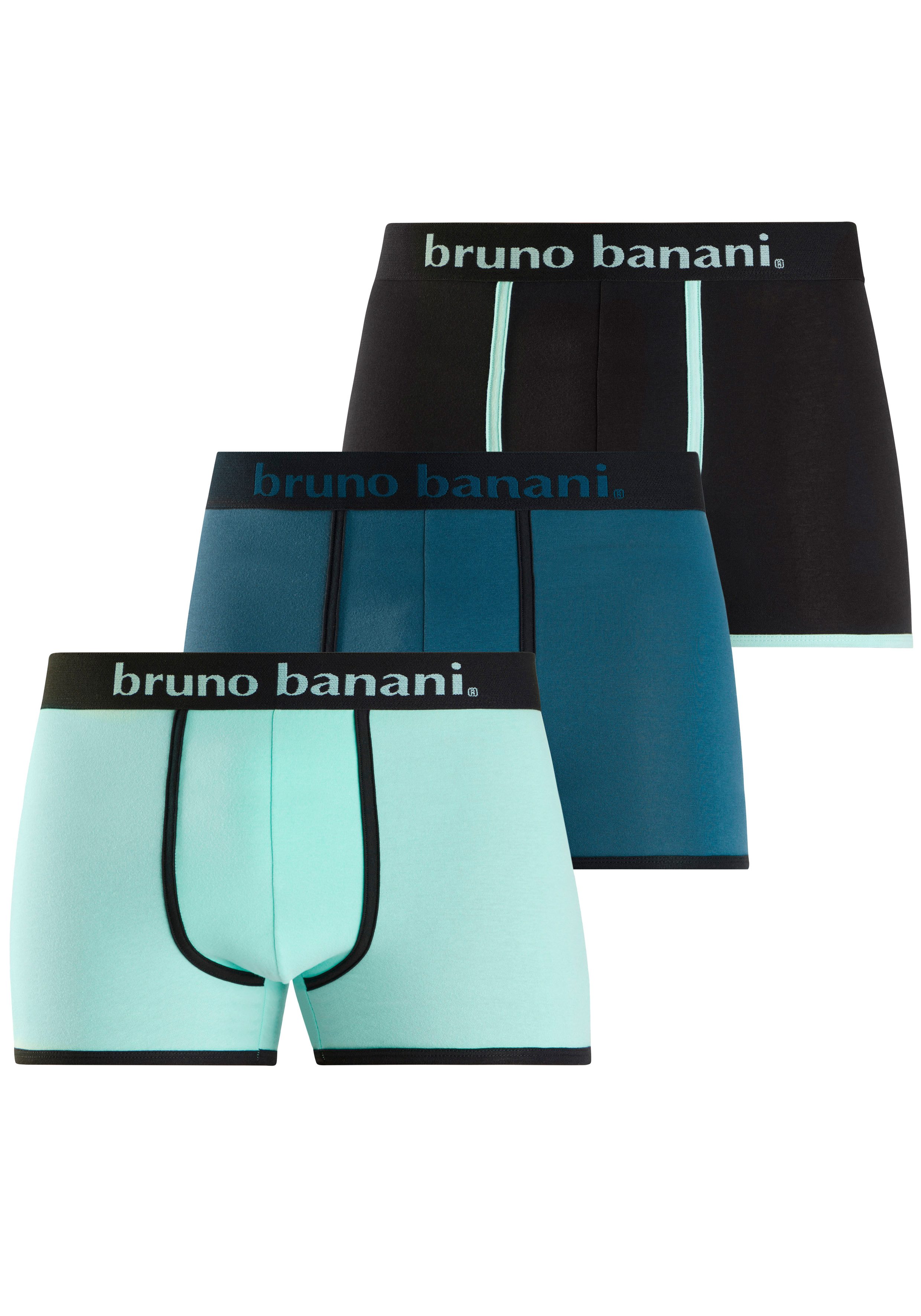 Bruno Banani Boxer Boxershorts für Herren (Packung, 3-St) mit modischen Ein günstig online kaufen