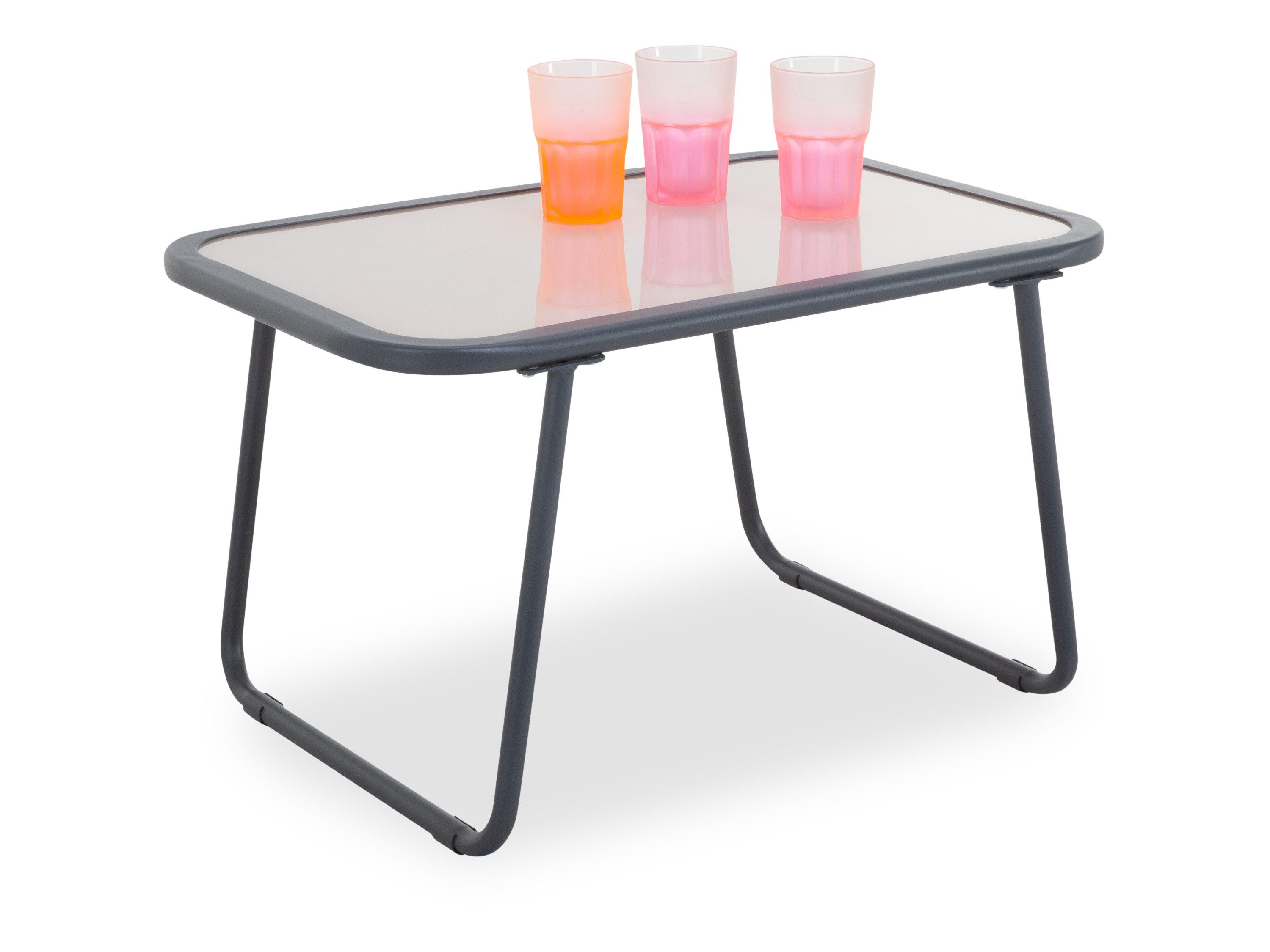 Outdoor Beistelltisch Beistelltisch outdoor NOAH BHT 67x39x44 cm grau Kaffeetisch
