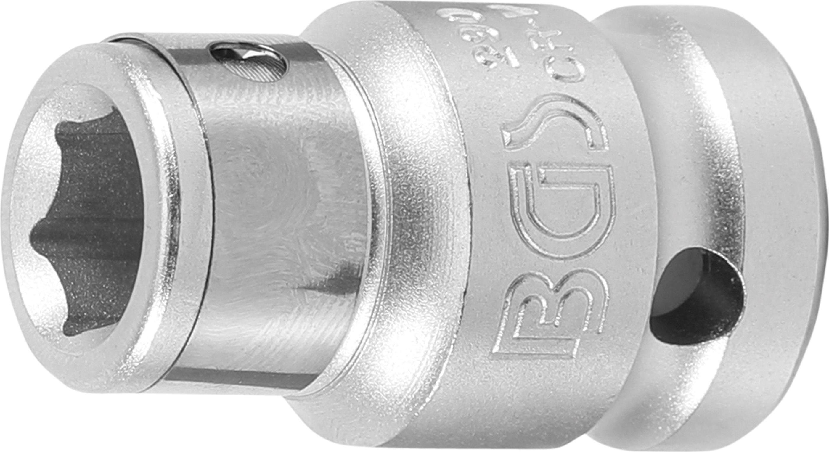 BGS Bit-Schraubendreher mm Innenvierkant 12,5 technic Haltekugel, Innensechskant (1/2), (3/8) mit 10 Bit-Adapter mm