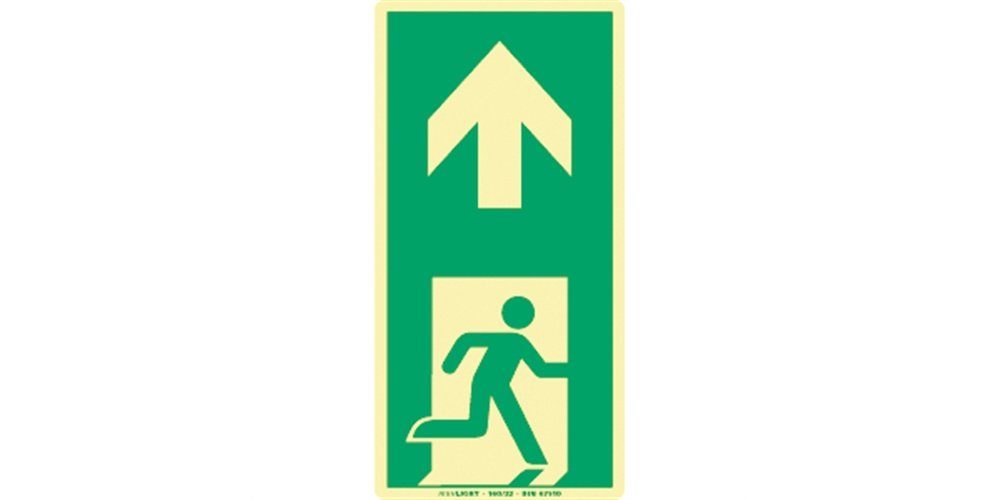 Thumbnail - König Werbeanlagen Hinweisschild Fluchtwegkennzeichnung langnachleuchtend, rutschhemmende Oberfläche