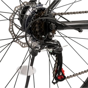 CARPAT SPORT Mountainbike 27,5 29 Zoll MTB Fahrrad für Herren Damen, 21 Gang, Kettenschaltung, (Aluminium Rahmen, mechanische Scheibenbremse), Hardtail Mountainbike