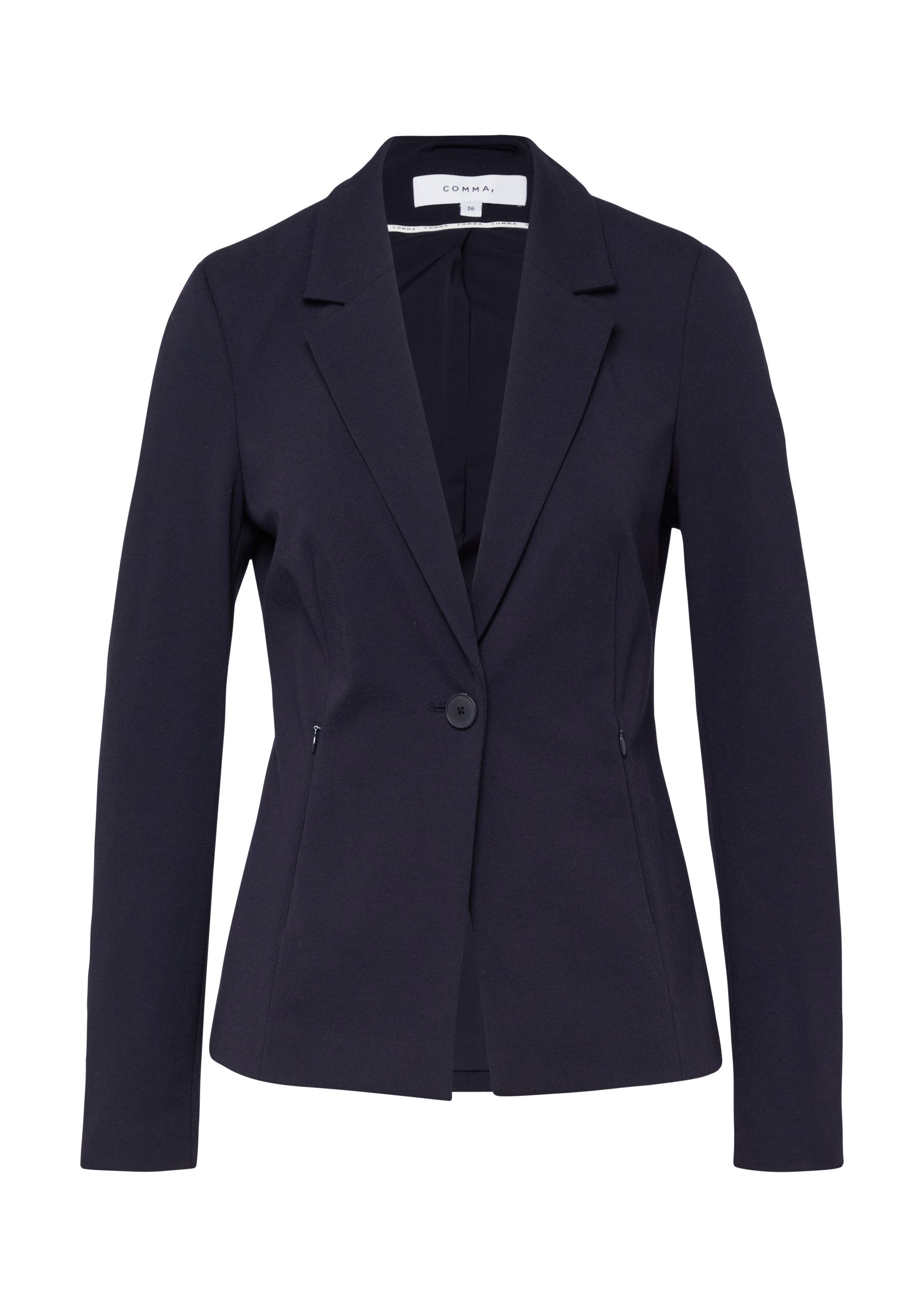 comma Jackenblazer Indoor-Blazer Taillierter Blazer aus weichem Jersey mit günstig online kaufen