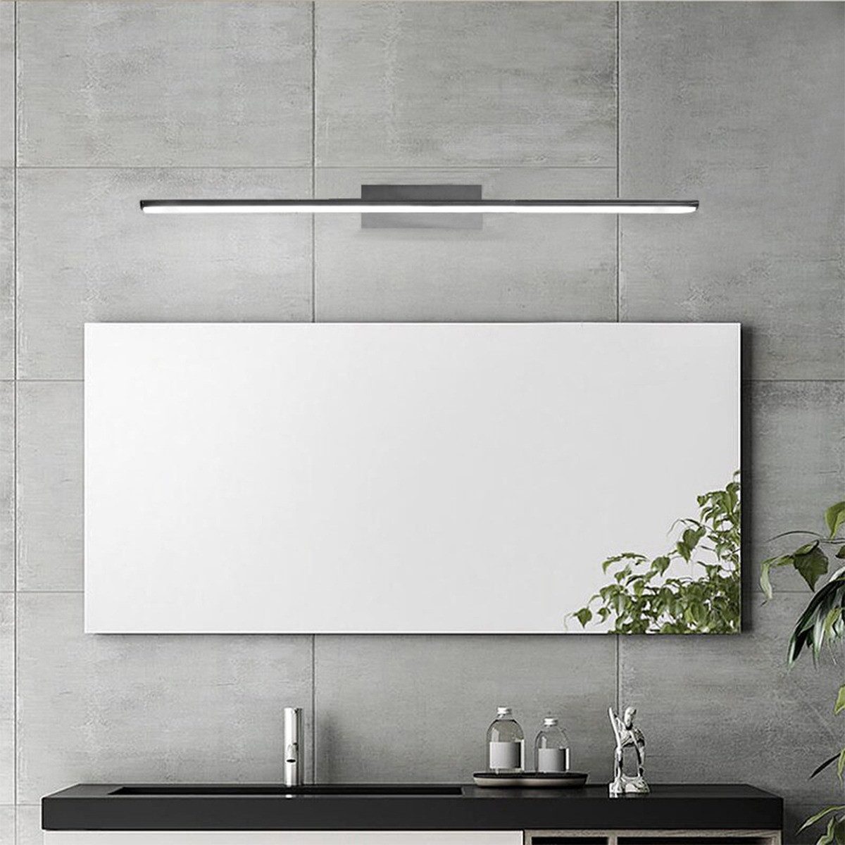 Braytron LED Spiegelleuchte LED 12 Watt Bilderleuchte Badlampe 60 cm 3CCT IP44 Wandlampe, LED fest integriert, Neutralweiß, Kaltweiß, Warmweiß, Energieeffizient, Flimmerfrei, Langlebig, 3CCT