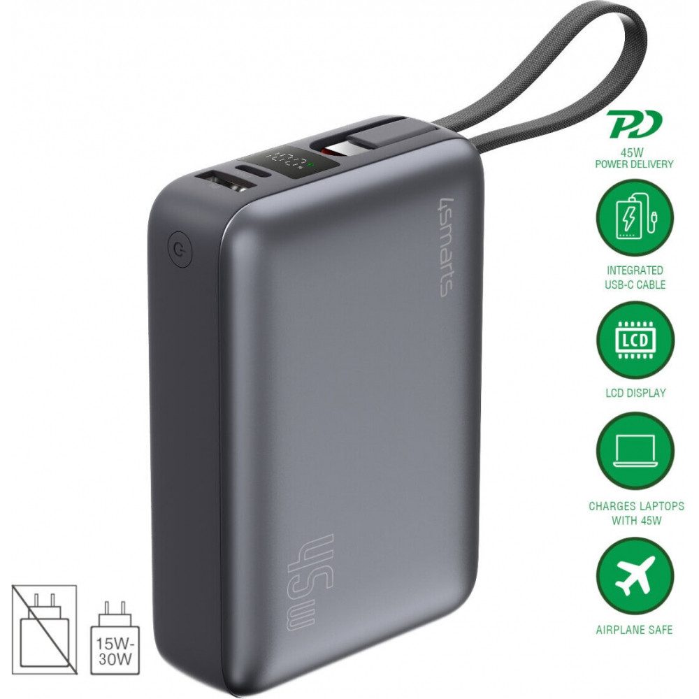 4smarts Powerbank Powerbank Enterprise Compact 20000mAh 45W, Kompaktes Design