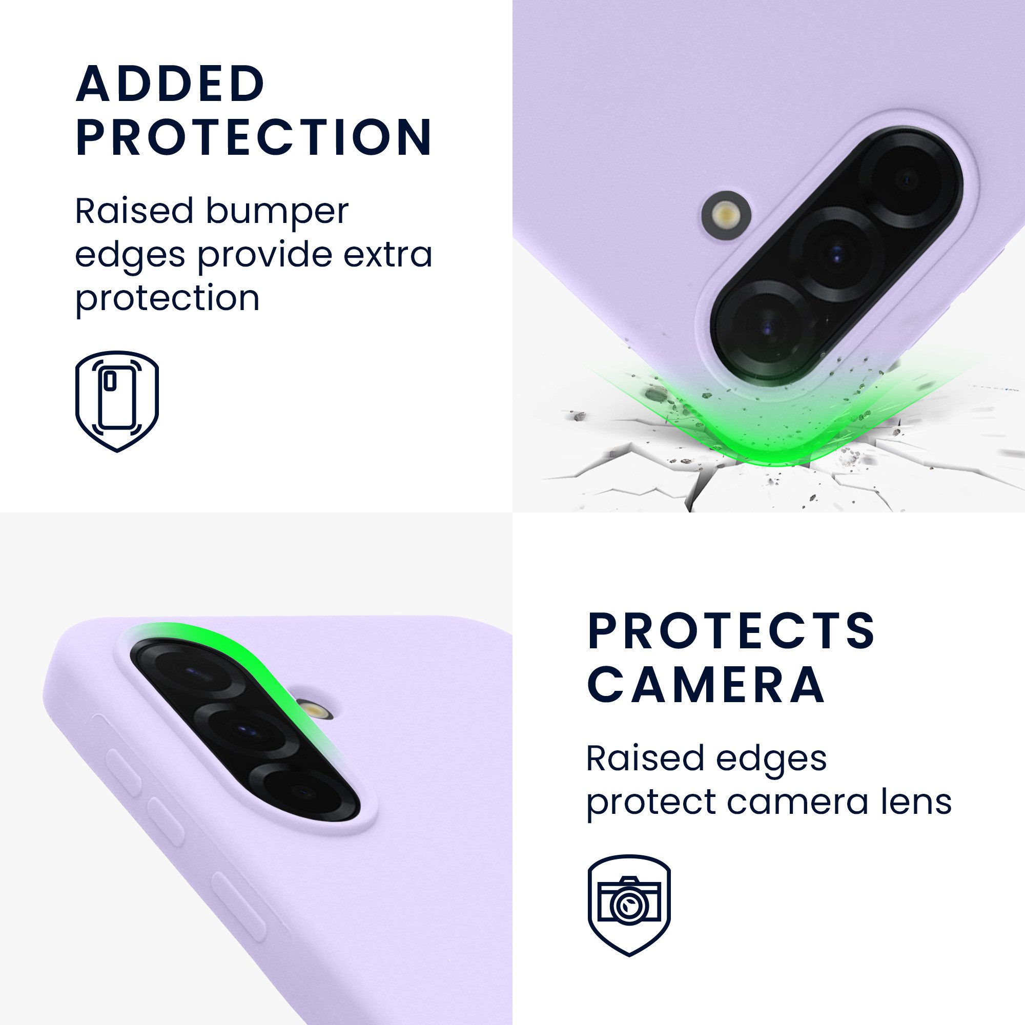 kwmobile Smartphone-Hülle Handyhülle für Samsung Galaxy A37 5G Hülle, Weiches Handy Silikon Case - Schutzhülle Cover