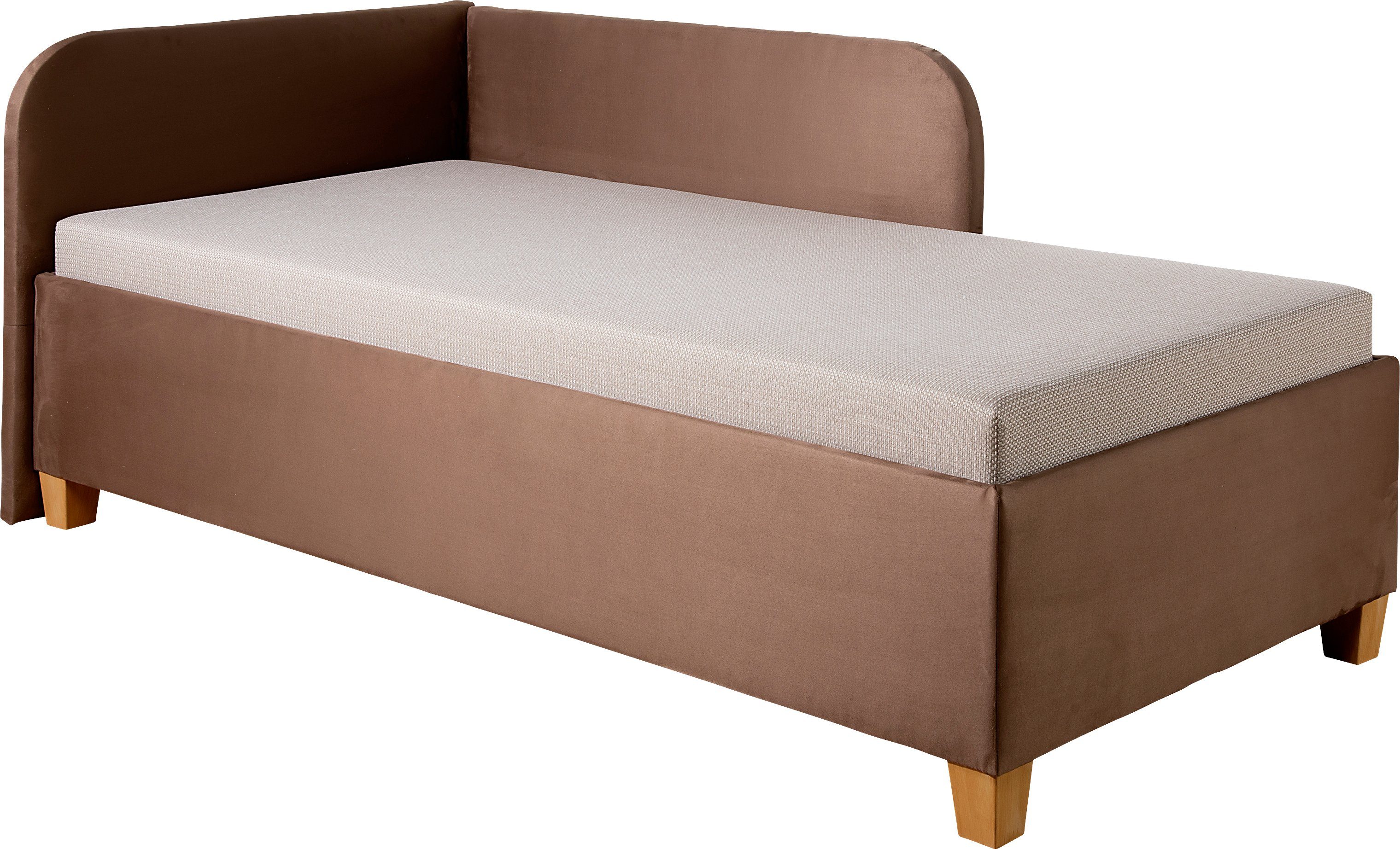 Maintal Polsterliege Aolana, mit Bettkasten, in 2 Breiten, Federkern- oder Bonellmatratze wählbar