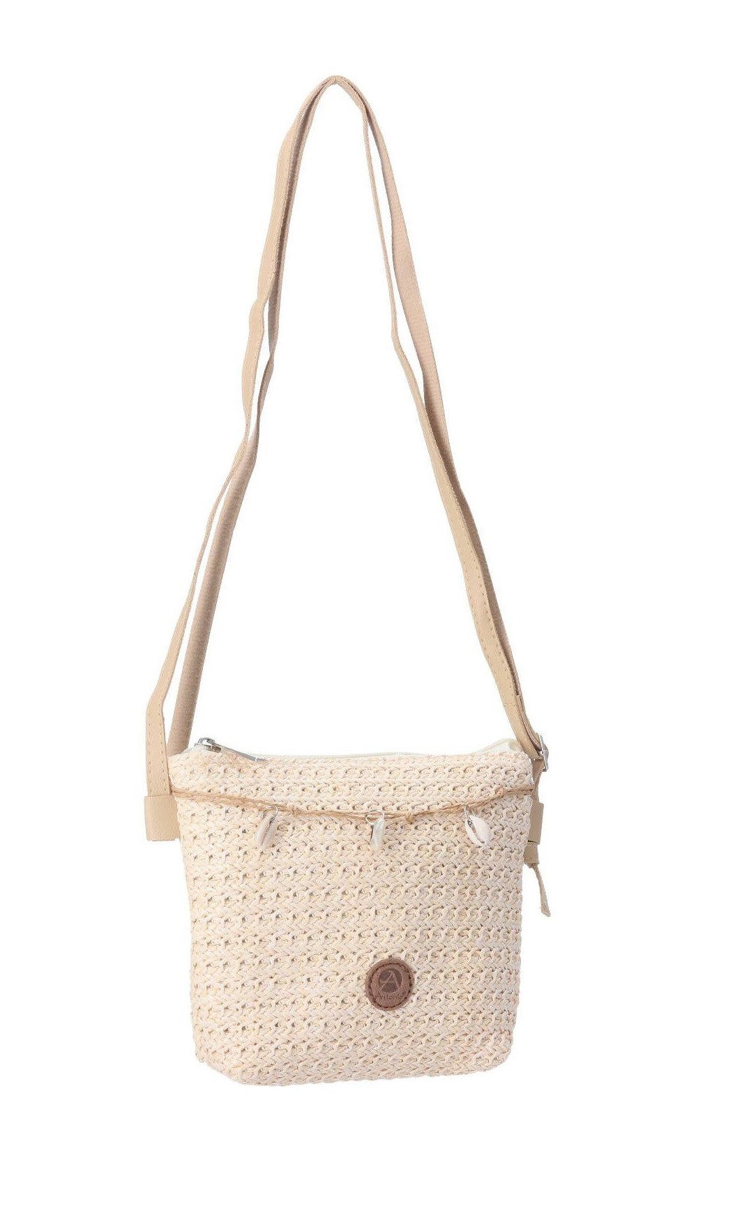 Antonio Umhängetasche Antonio Umhängetasche Damen Bast Tasche mit Schultergurt Größe: XS