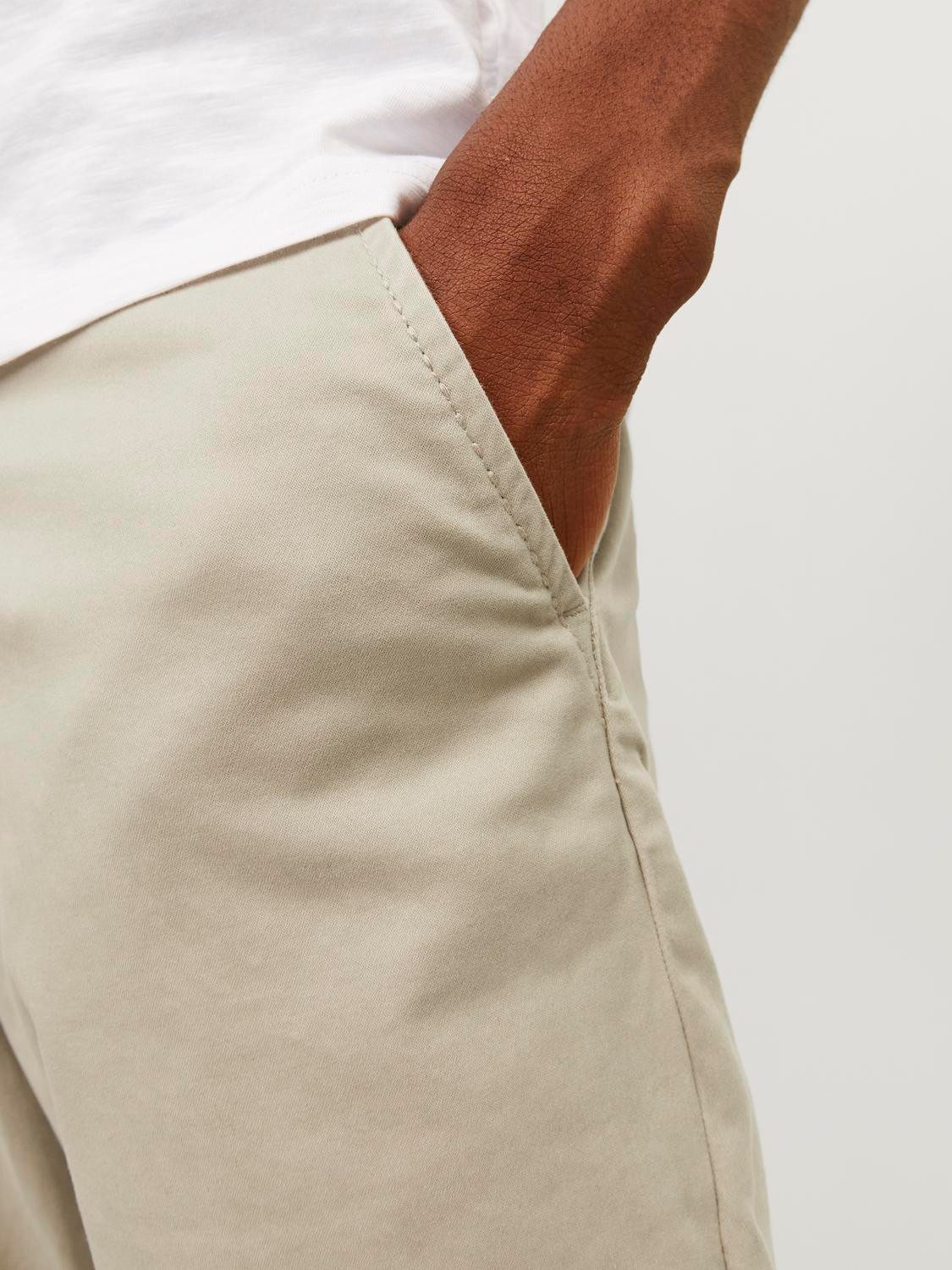 Jack & Jones Chinoshorts JPSTBOWIE JJSHORTS S mit Aufschlag