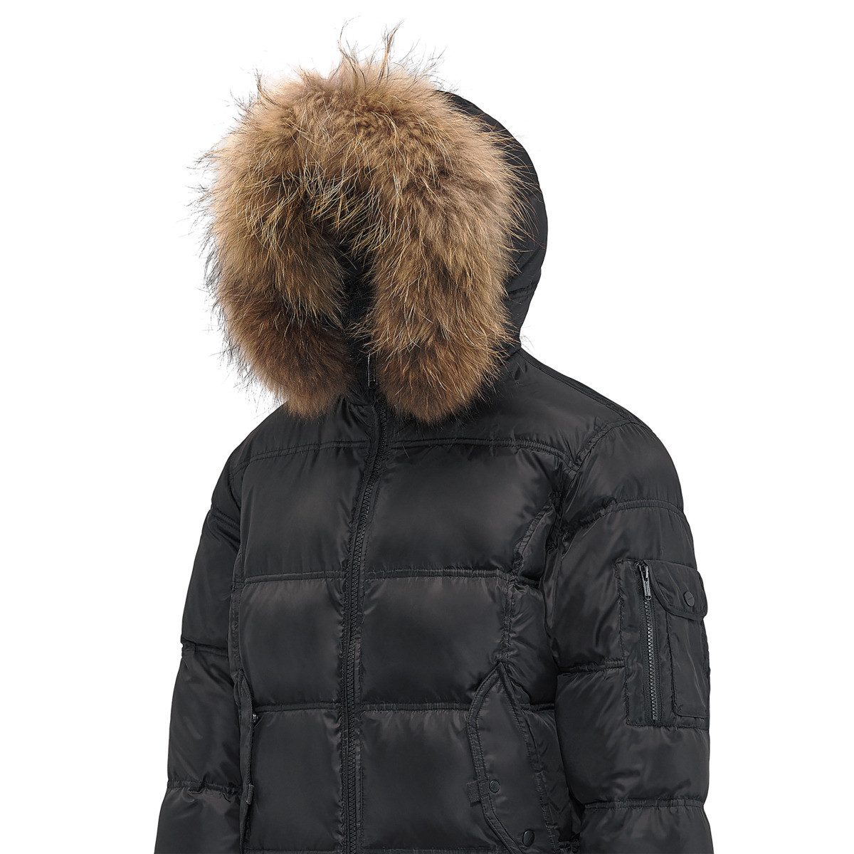 Bomboogie Daunenjacke Bomber Herren Winterjacke, Steppjacke, Mantel, Parka, Outdoorjacke