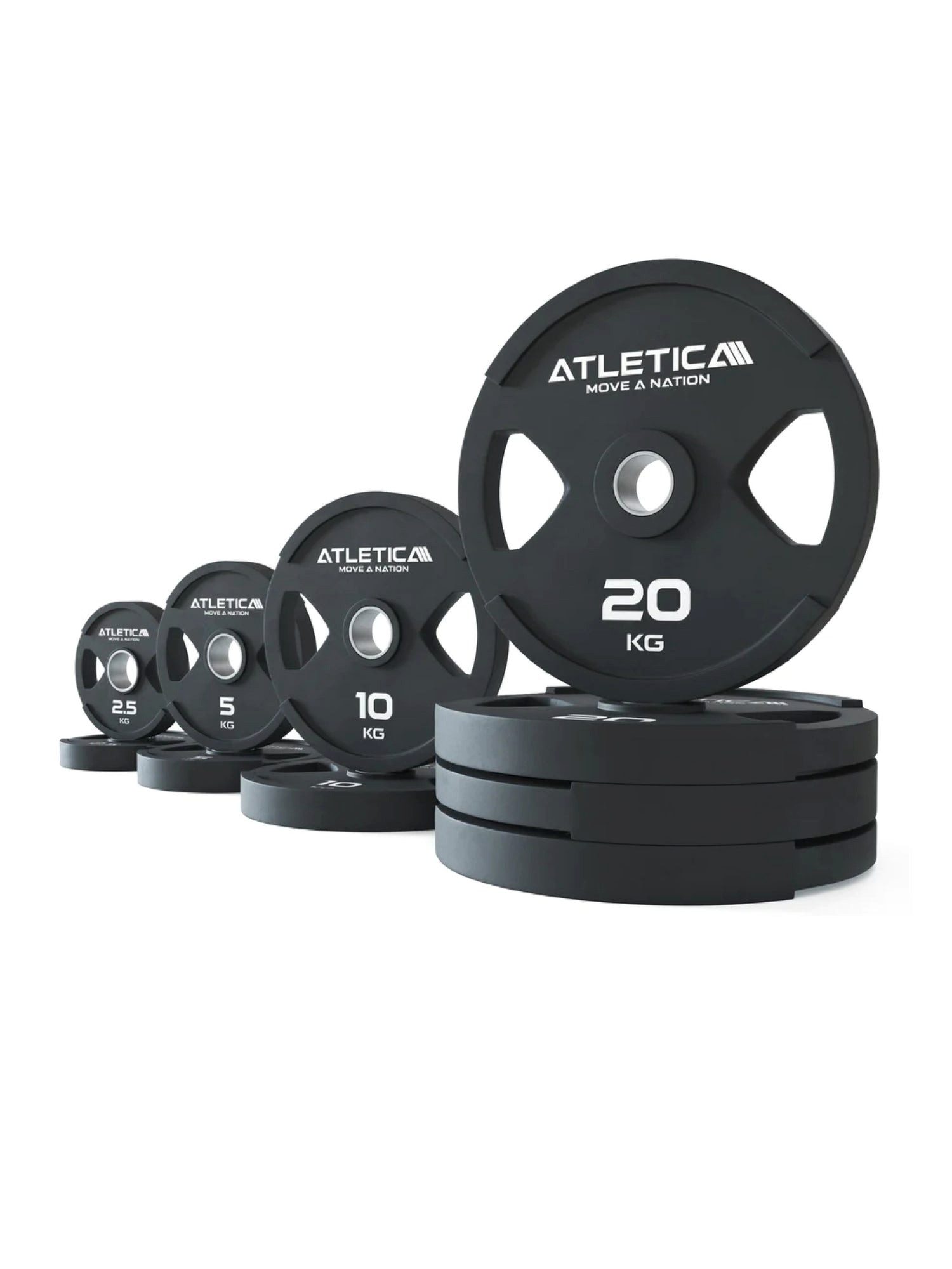 Hantelscheiben Dual-Gripper Hantelscheiben Set, 115 kg