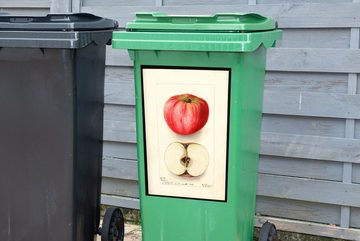 MuchoWow Wandsticker Harrison Cider apple - Gemälde von Deborah Griscom Passmore (1 St), Mülleimer-aufkleber, Mülltonne, Sticker, Container, Abfalbehälter