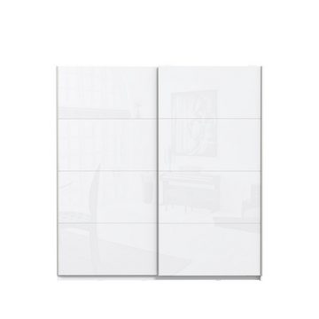 freiraum Schwebetürenschrank Starlet Plus in Weiß/ Weiß Glanz, 220,1x209,7x61,2cm B/H/T