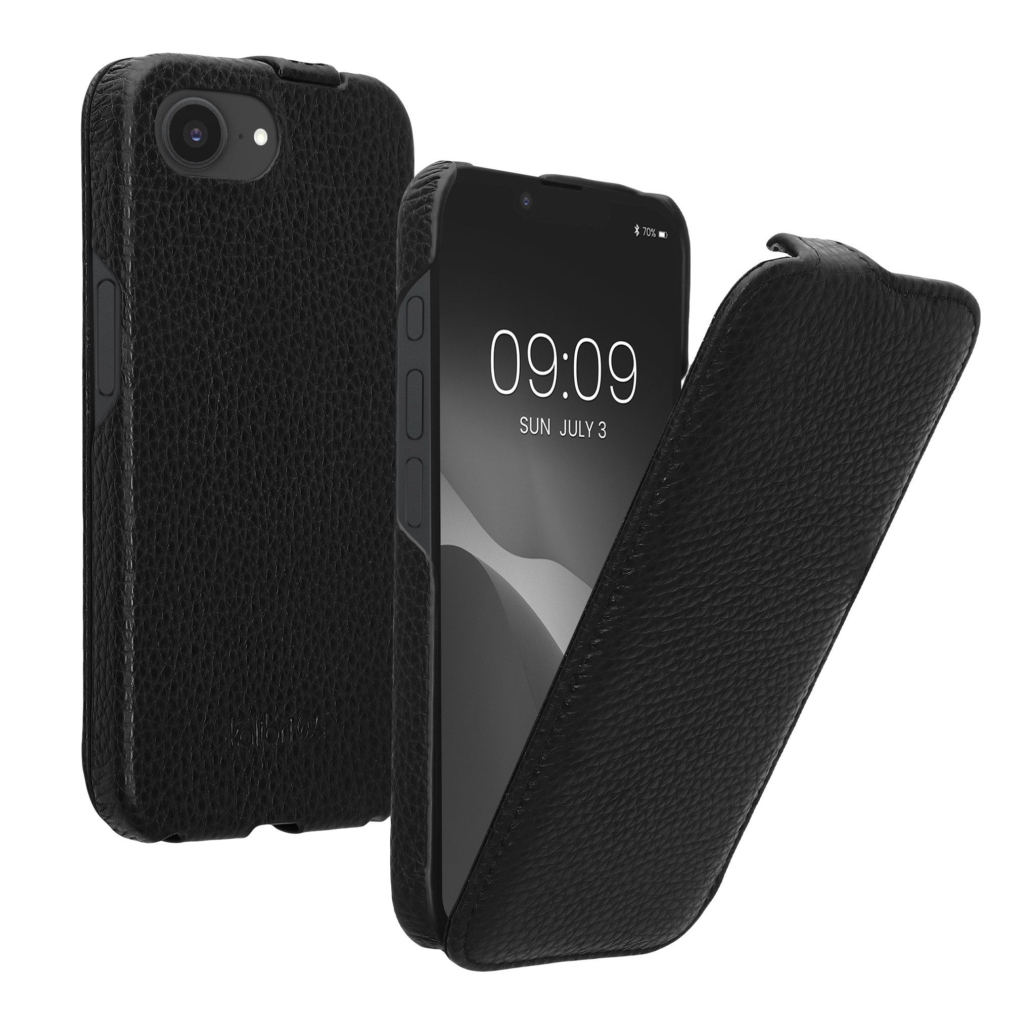 kalibri Smartphone-Hülle Flip-Hülle Ultra Slim Tasche für Apple iPhone 17e / iPhone 16e, Leder Schutzhülle Case