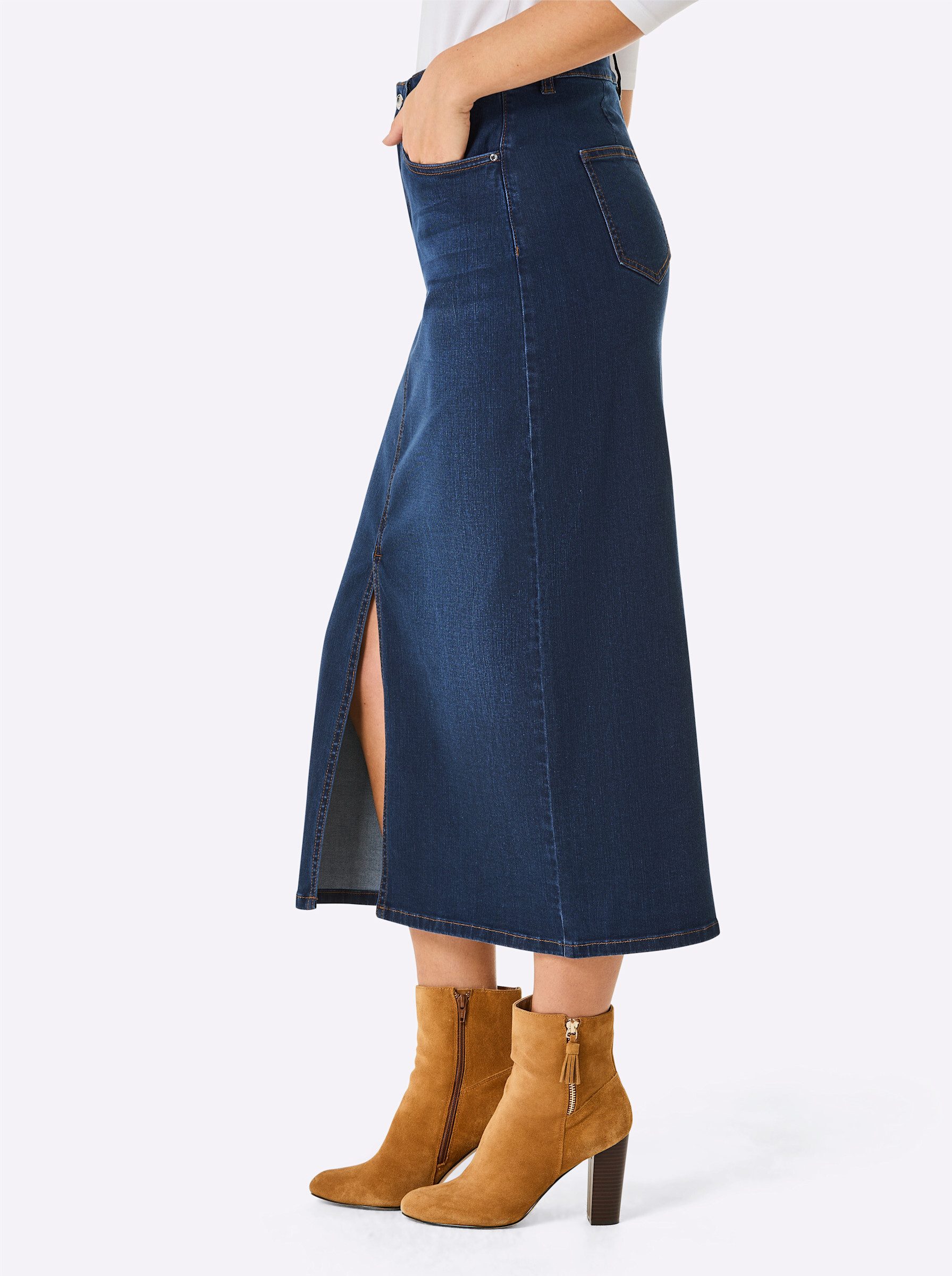 creation L A-Linien-Rock Jeansrock . günstig online kaufen