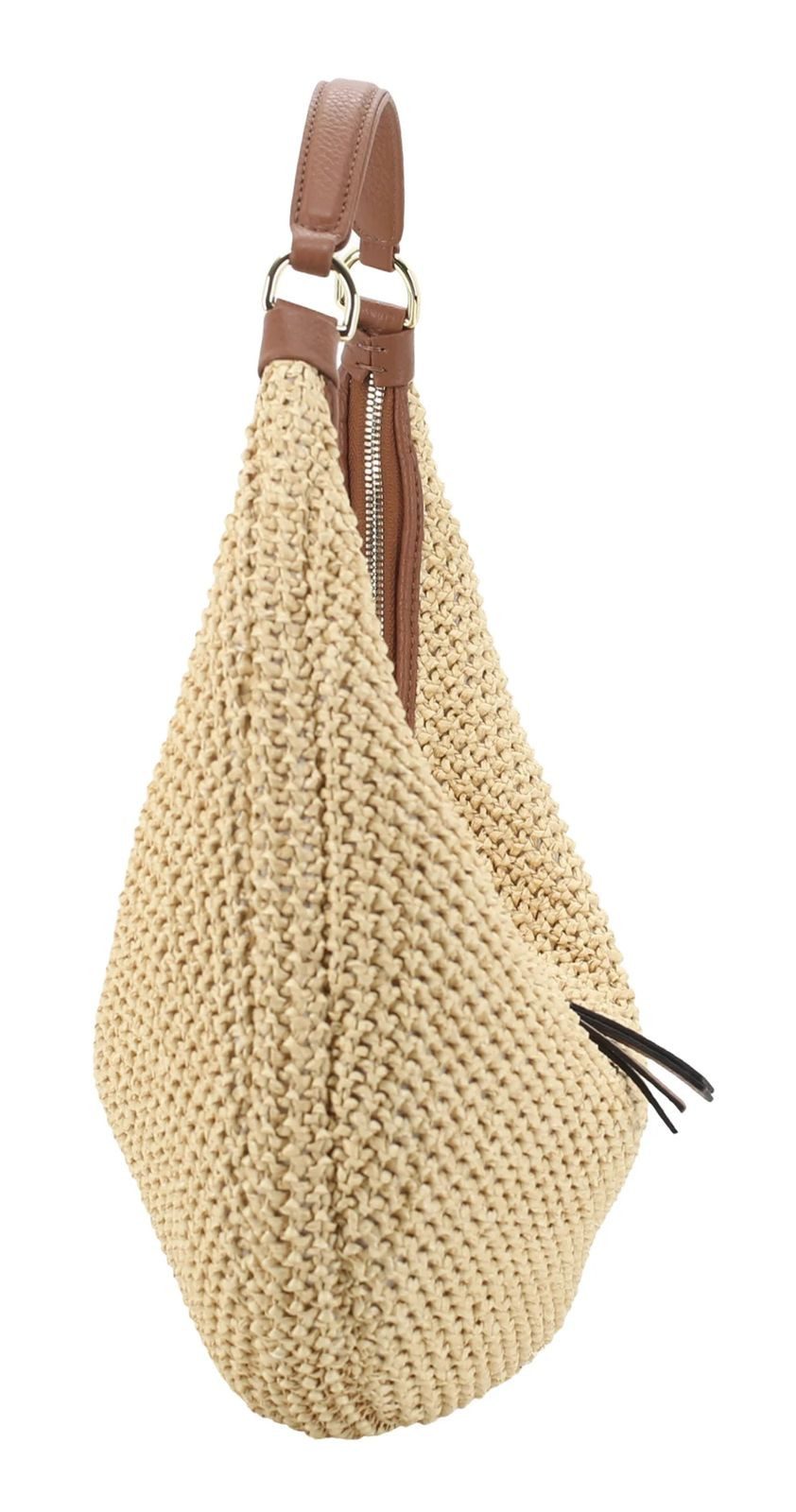 Abro Schultertasche Hobo Bag Nana, aus echtem Leder