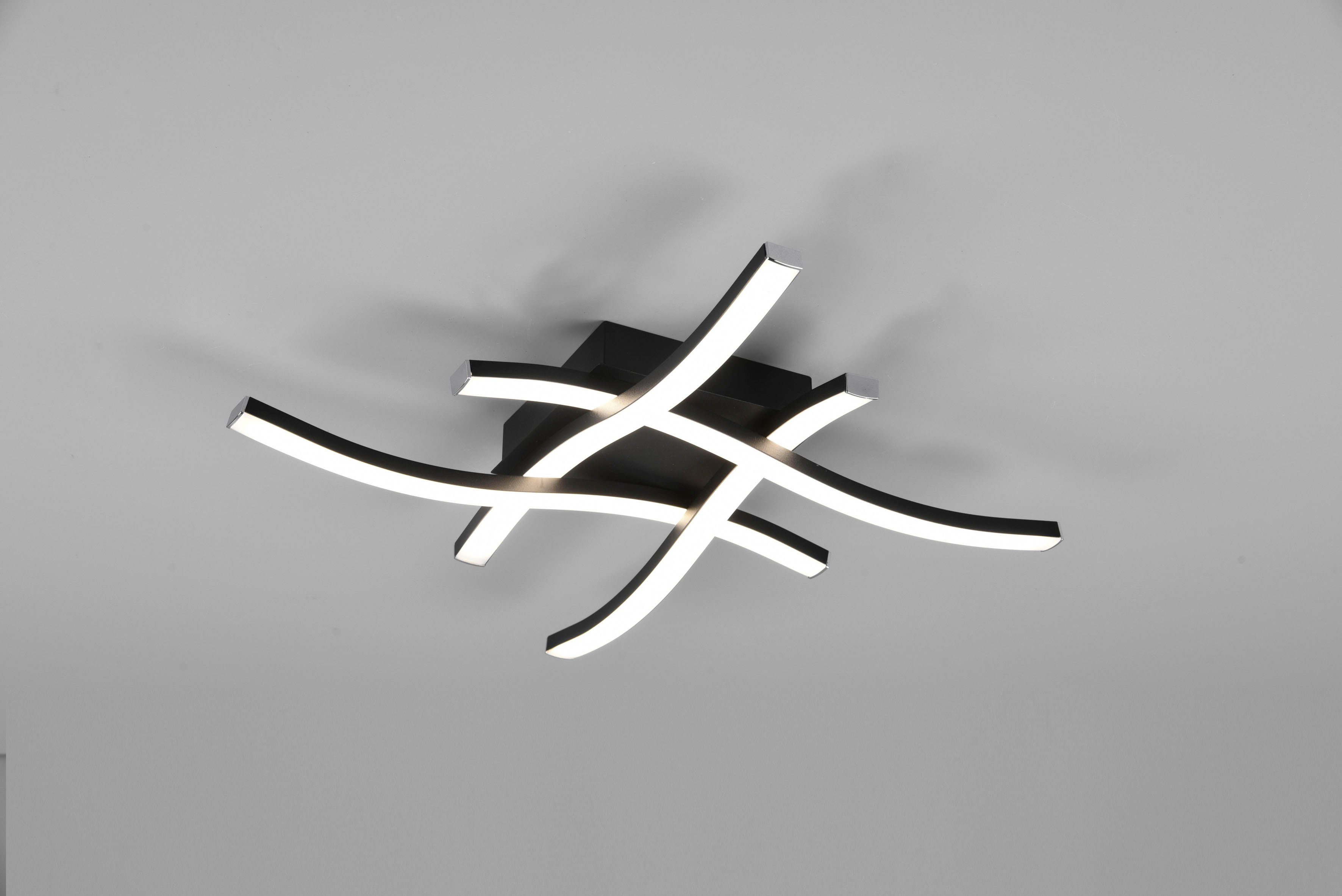 Reality Leuchten LED Deckenleuchte Route, LED fest integriert, Warmweiß, mo günstig online kaufen