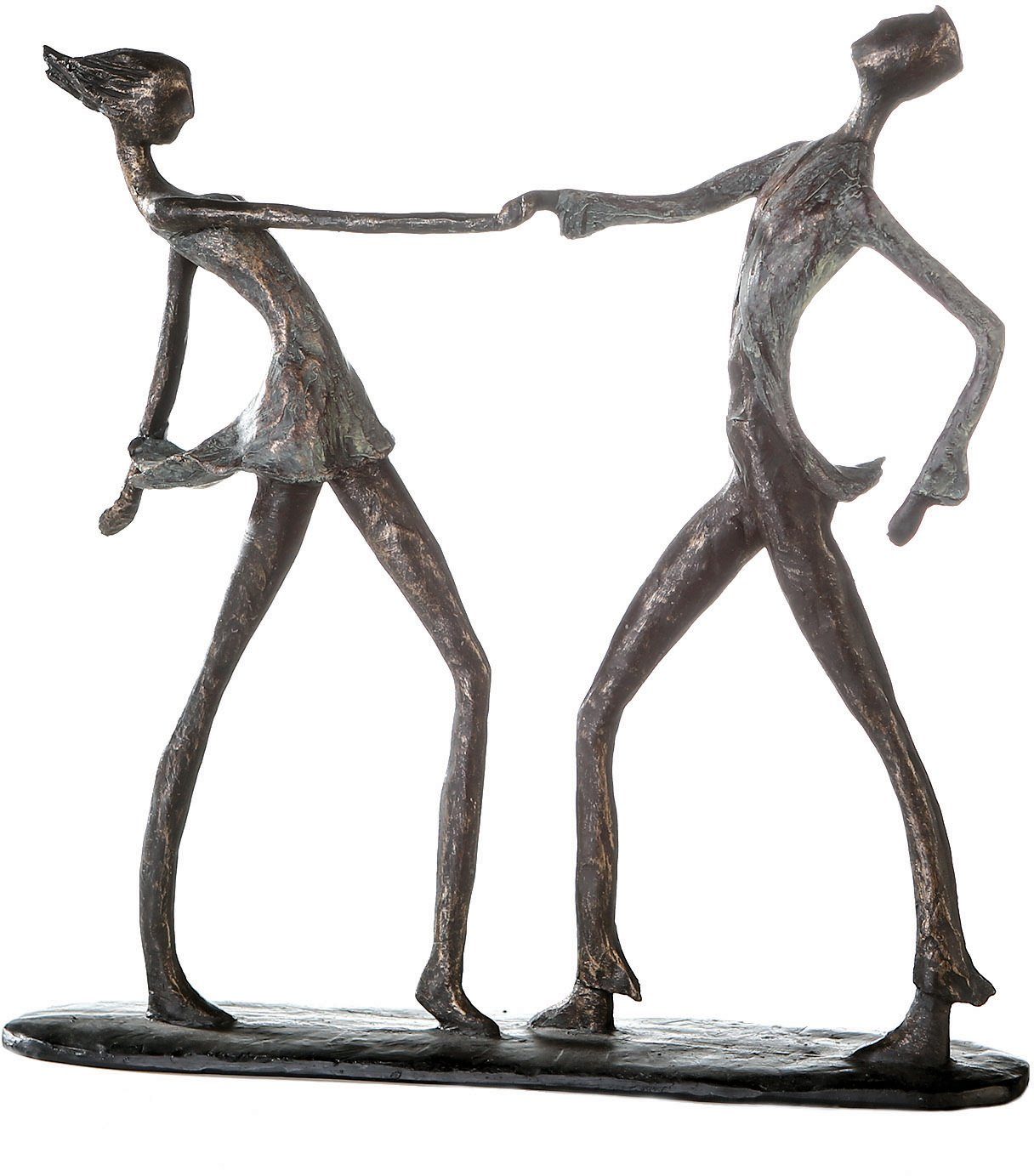 Casablanca by Gilde Dekofigur Skulptur Jive (1 St), Dekoobjekt, Höhe 36 cm, Tänzer, mit Spruchanhänger, Wohnzimmer